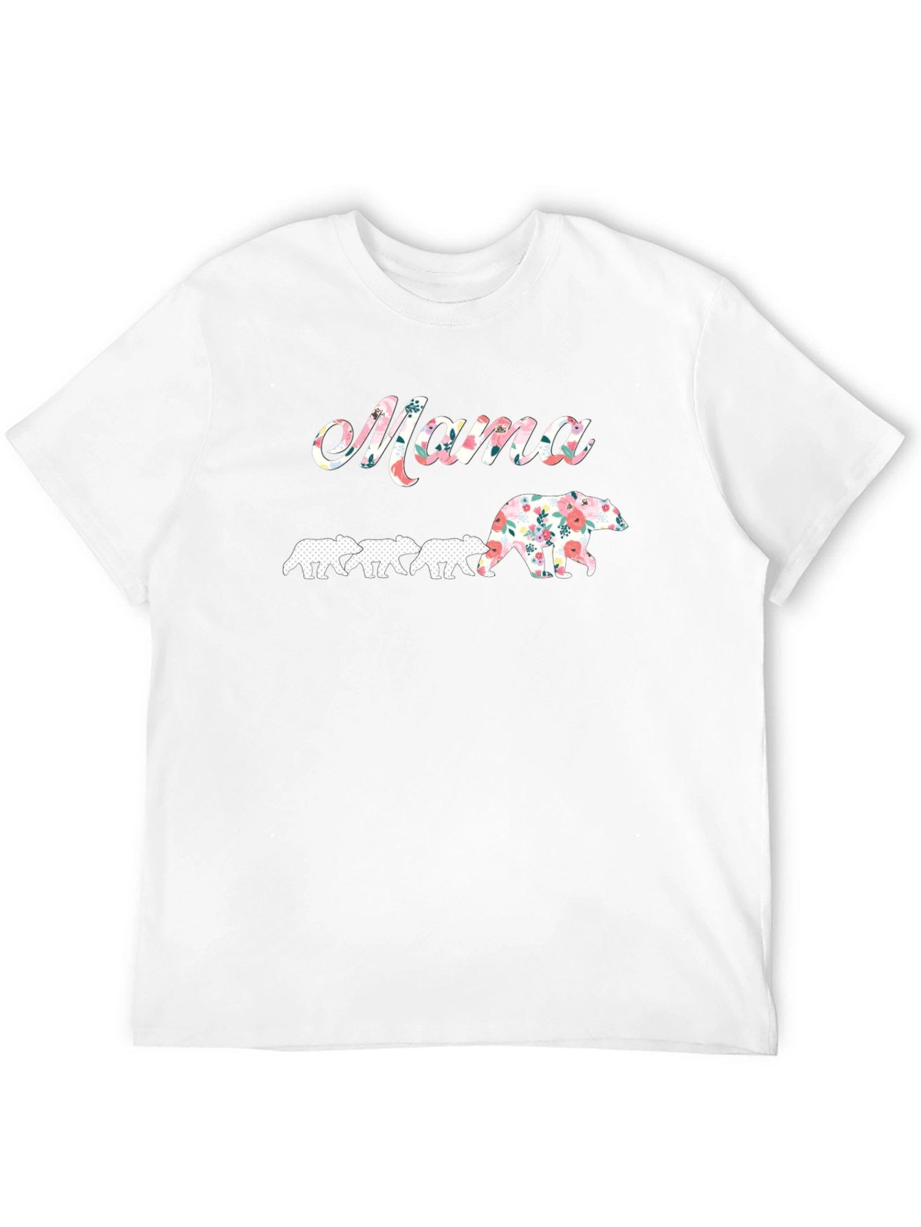 Mama Bear Floral Graphic T-Shirt
