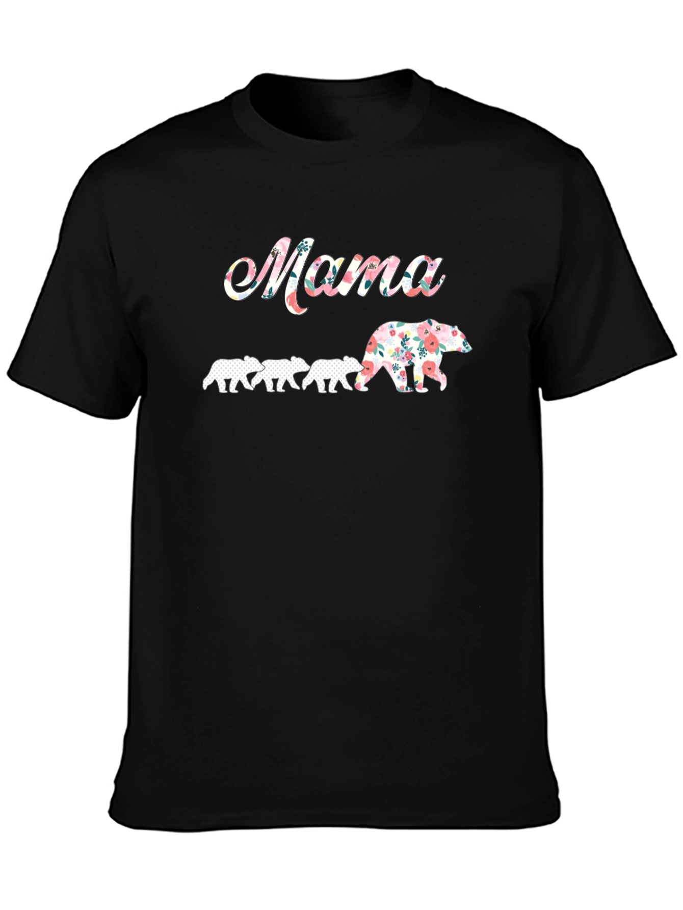 Mama Bear Floral Graphic T-Shirt