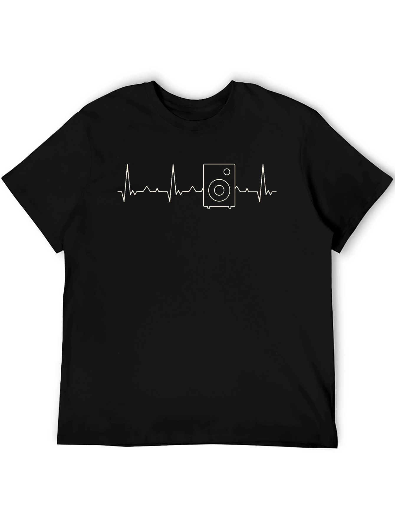 Speaker Heartbeat T-Shirt - Music Lover Tee