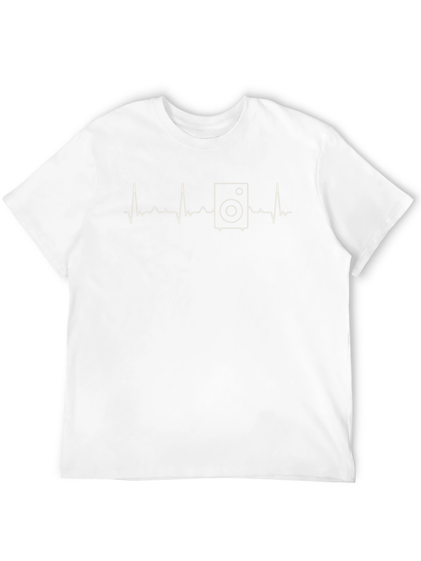 Speaker Heartbeat T-Shirt - Music Lover Tee