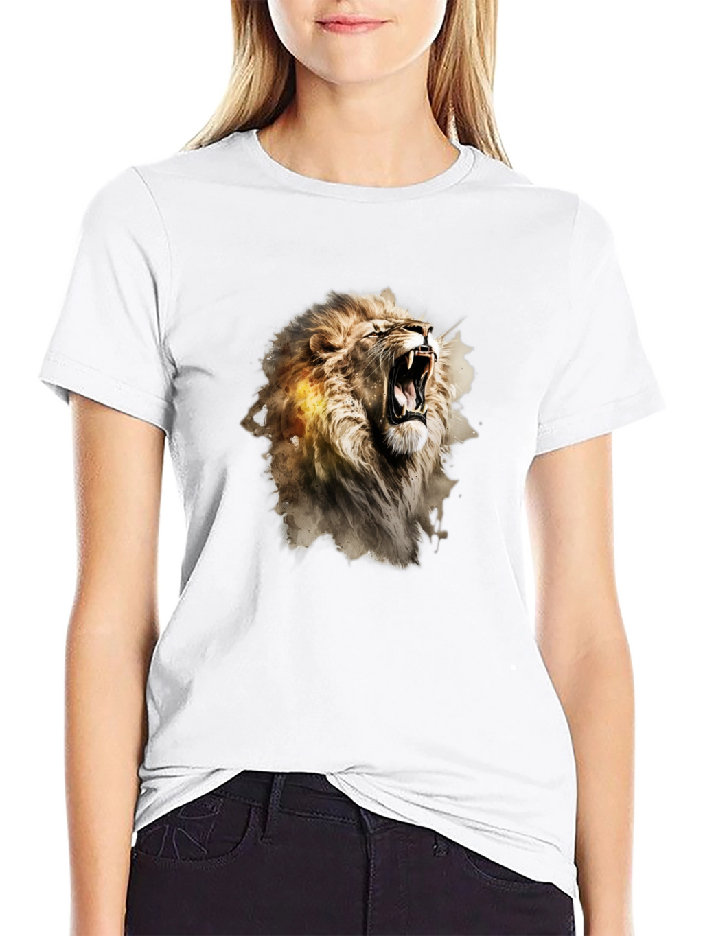 Roaring Lion Graphic Black T-Shirt