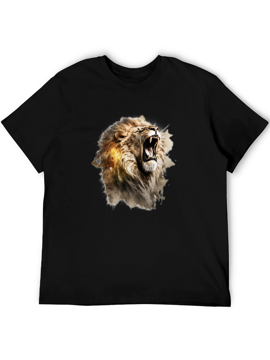 Roaring Lion Graphic Black T-Shirt