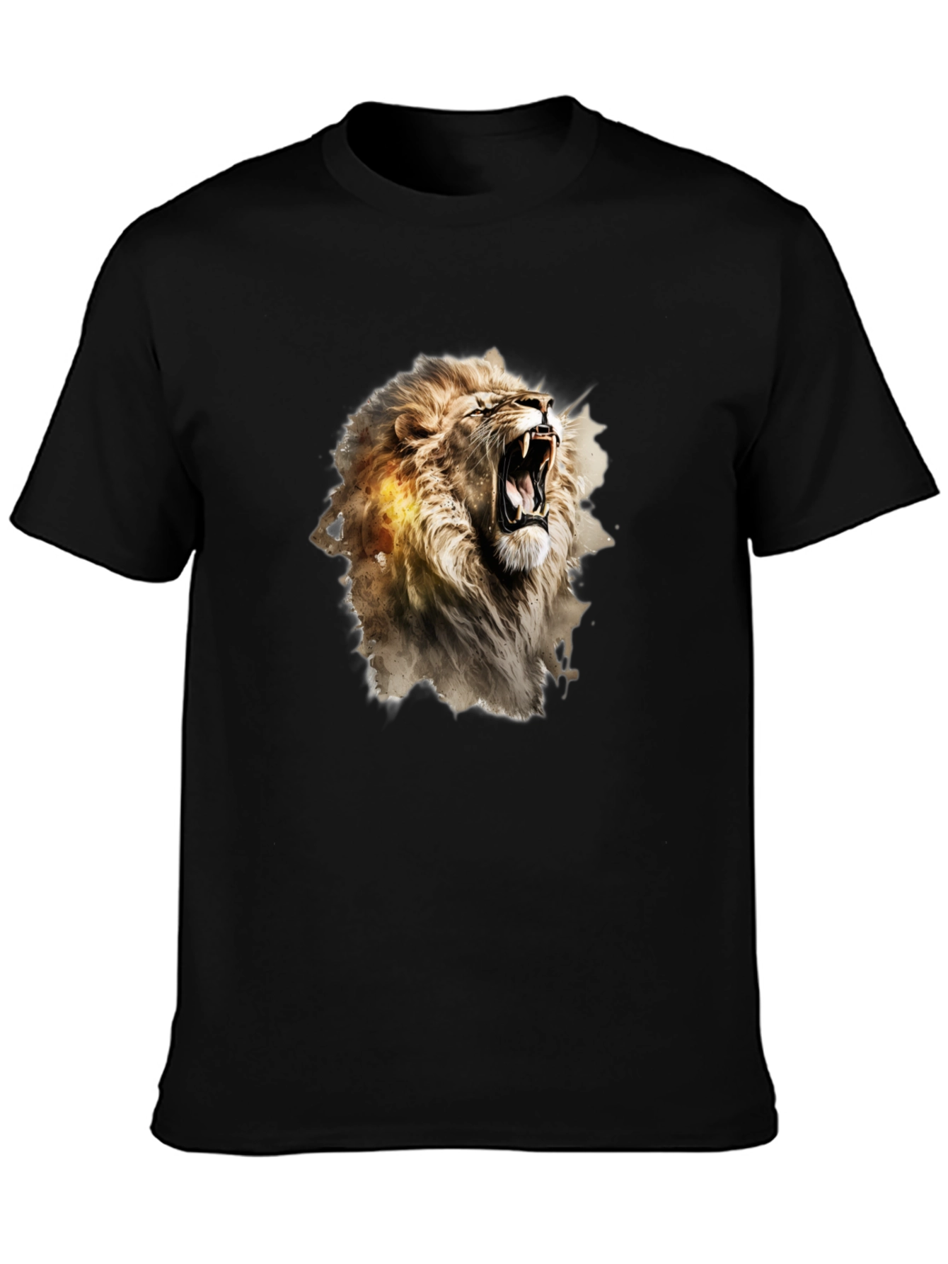 Roaring Lion Graphic Black T-Shirt