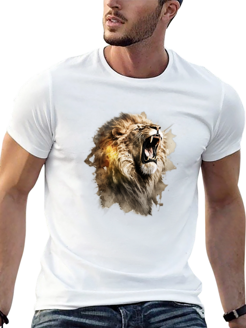 Roaring Lion Graphic Black T-Shirt