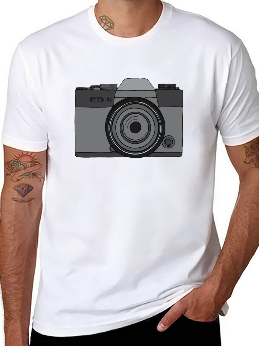 Retro Camera Graphic Tee - Cool Photographer Shirt