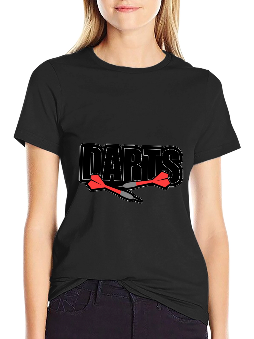 Darts Graphic Tee - Sporty Casual T-Shirt