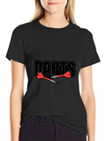 Darts Graphic Tee - Sporty Casual T-Shirt