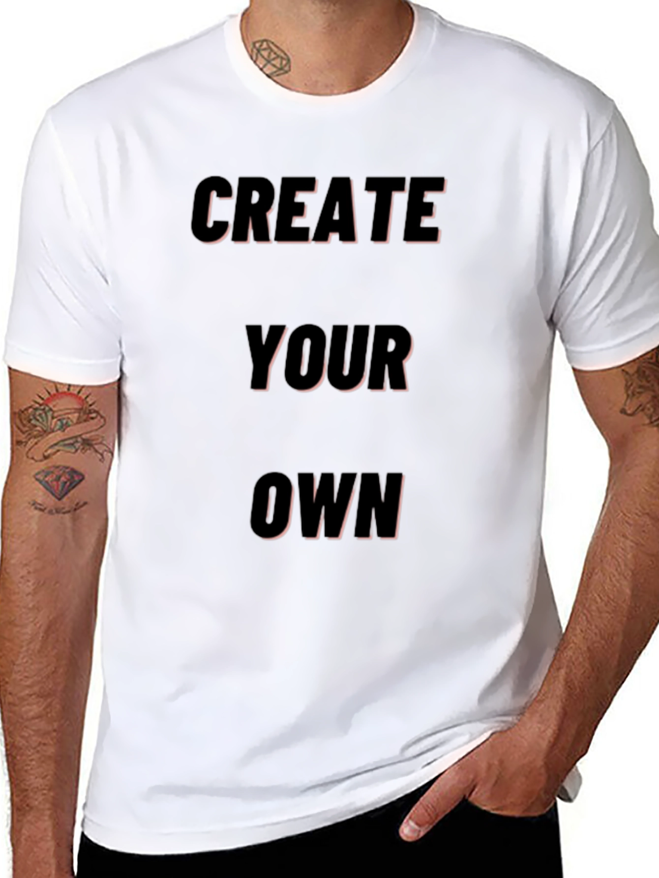 Create Your Own Black Graphic Tee