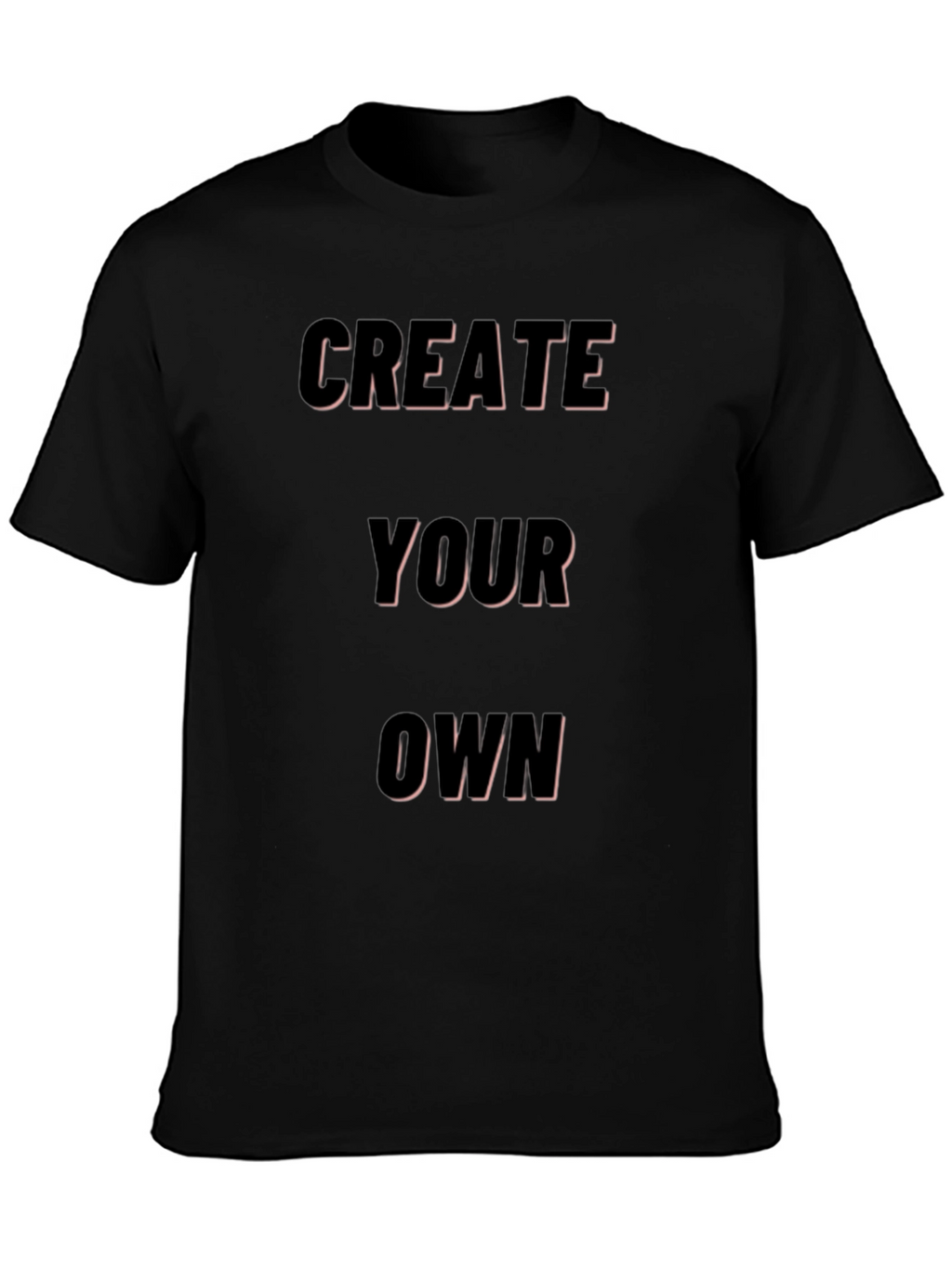 Create Your Own Black Graphic Tee
