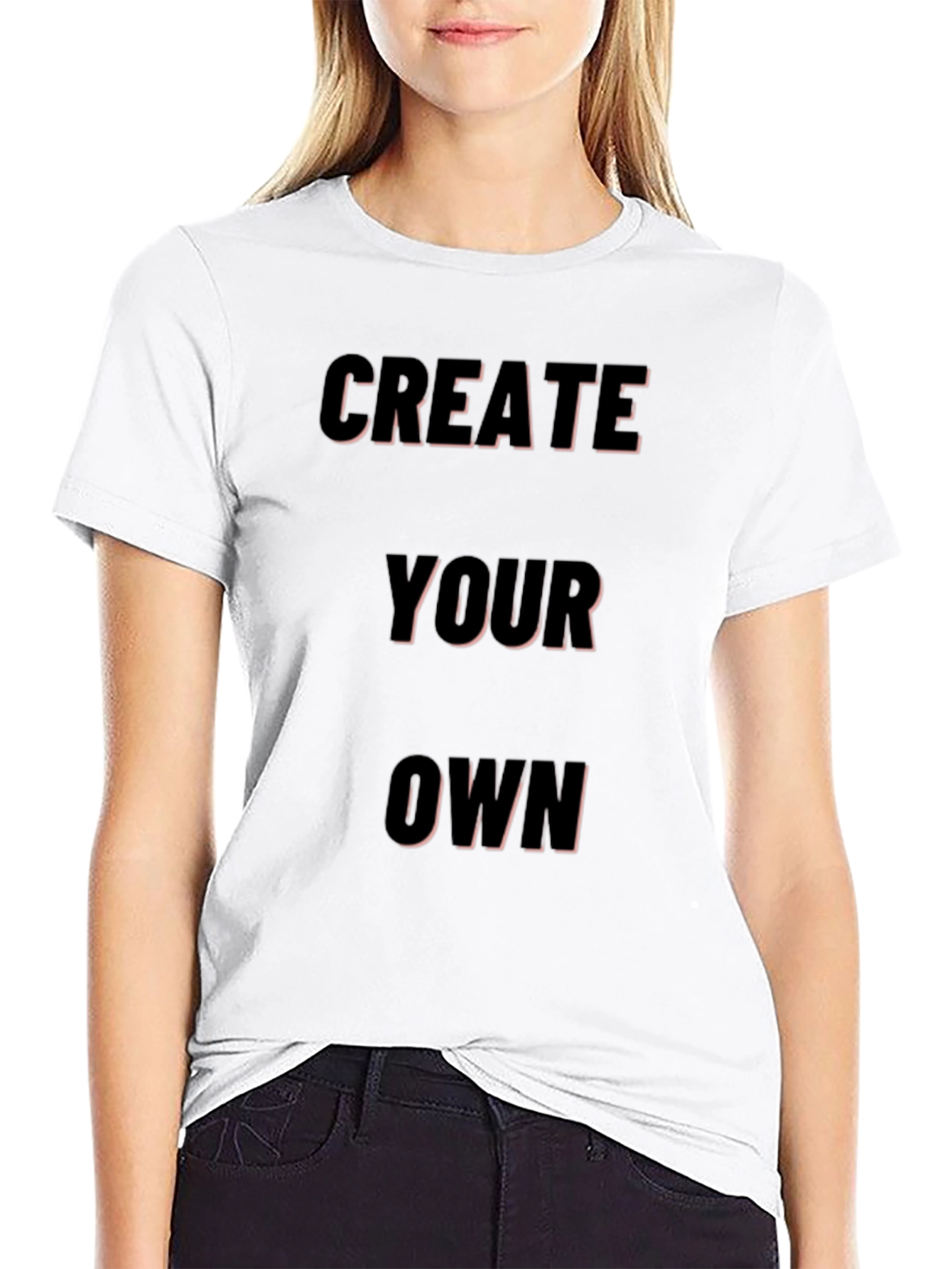 Create Your Own Black Graphic Tee