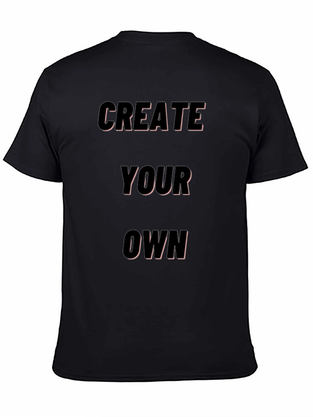 Create Your Own Black Graphic Tee