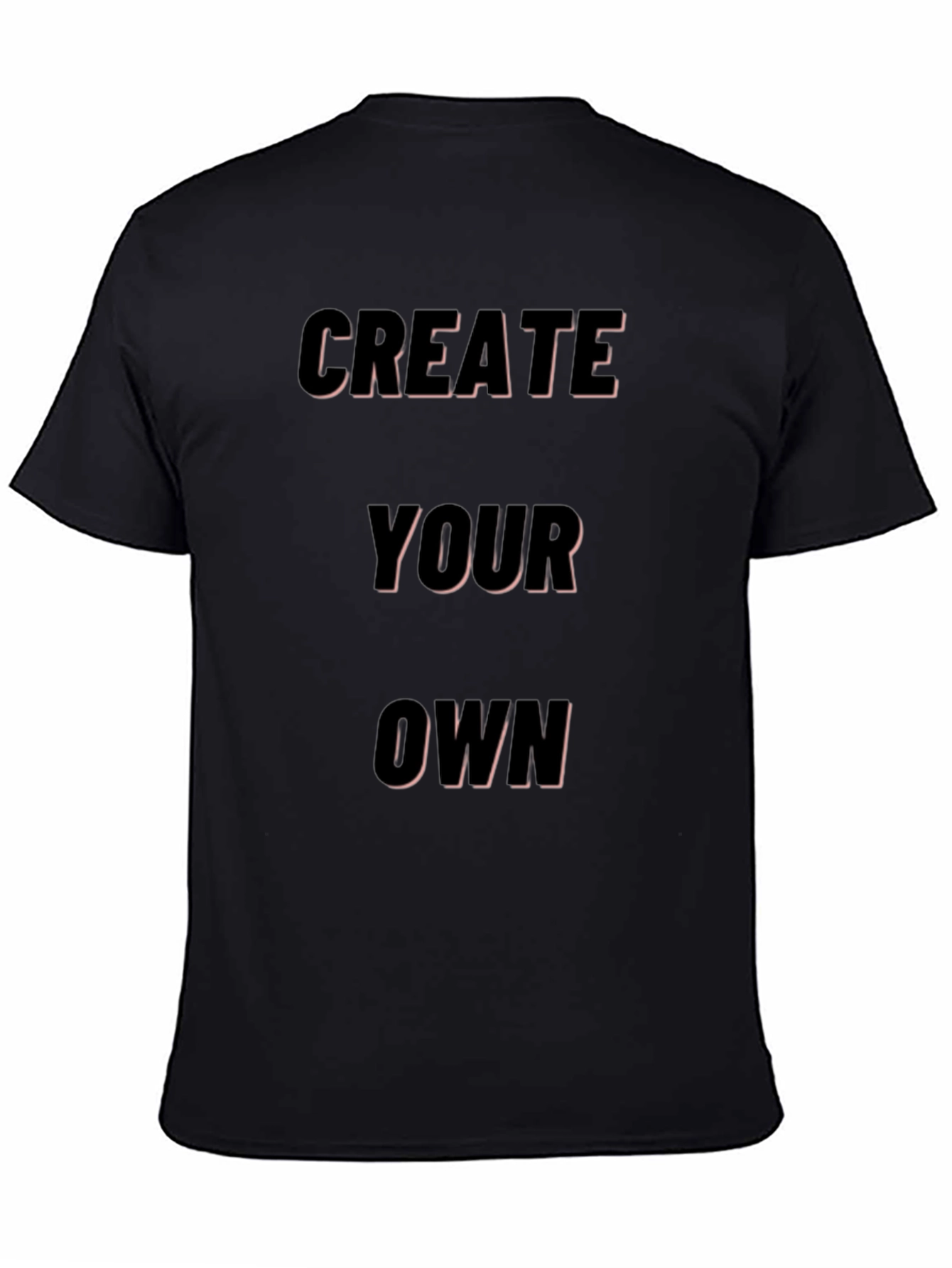 Create Your Own Black Graphic Tee