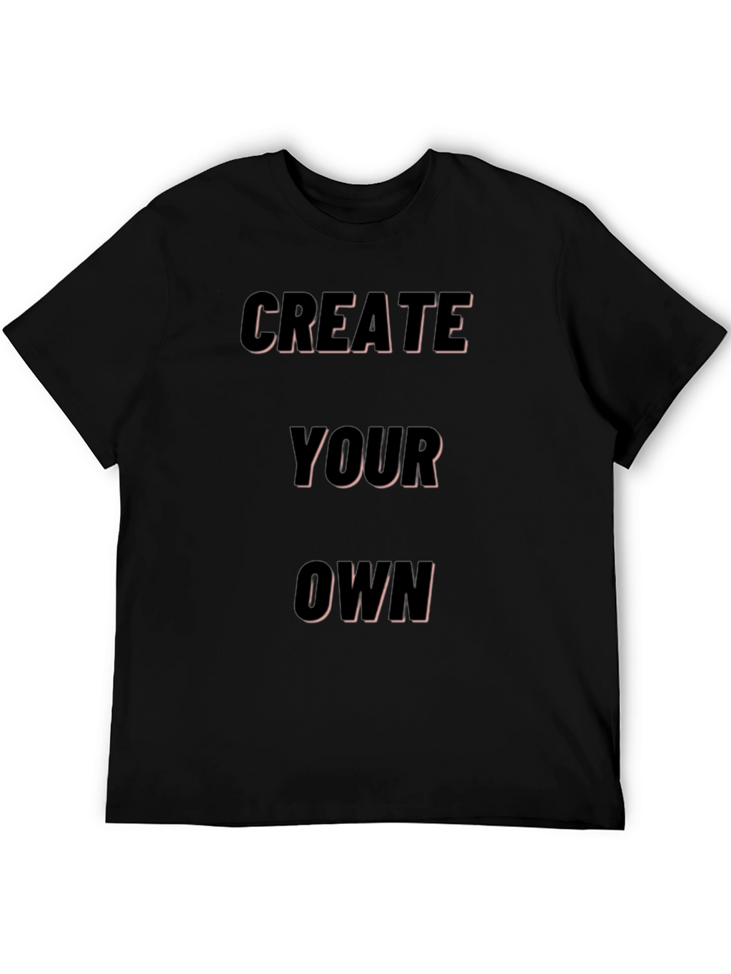 Create Your Own Black Graphic Tee