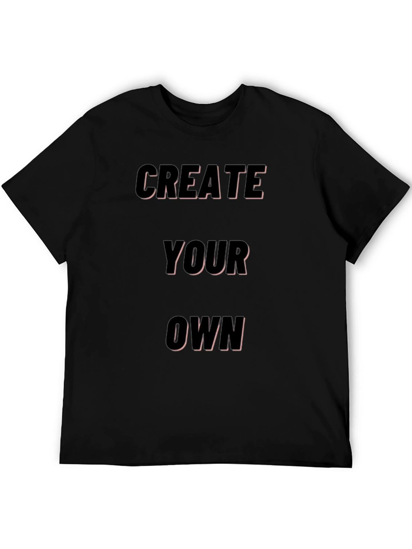 Create Your Own Black Graphic Tee