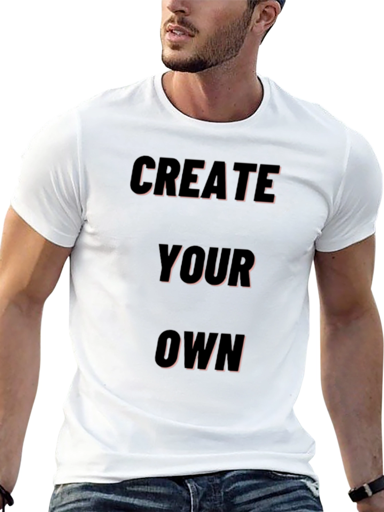 Create Your Own Black Graphic Tee