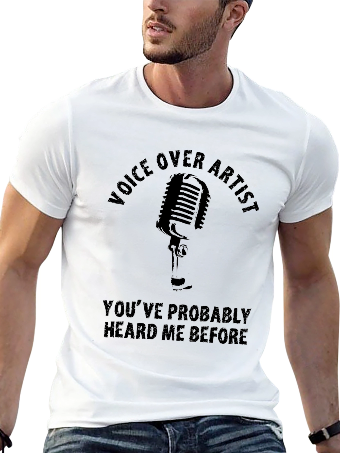 Voice Over Artist Black Graphic Tee