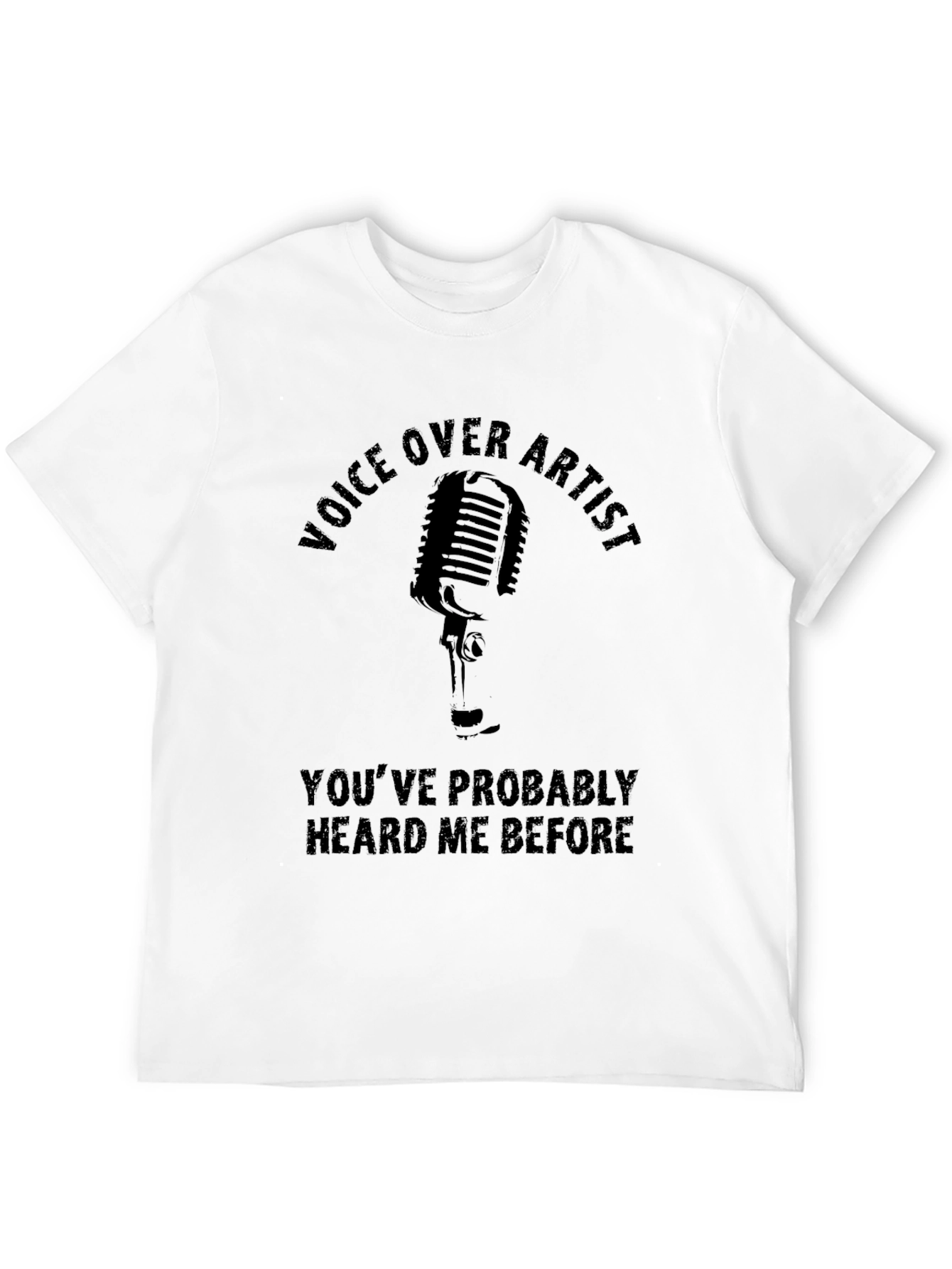 Voice Over Artist Black Graphic Tee