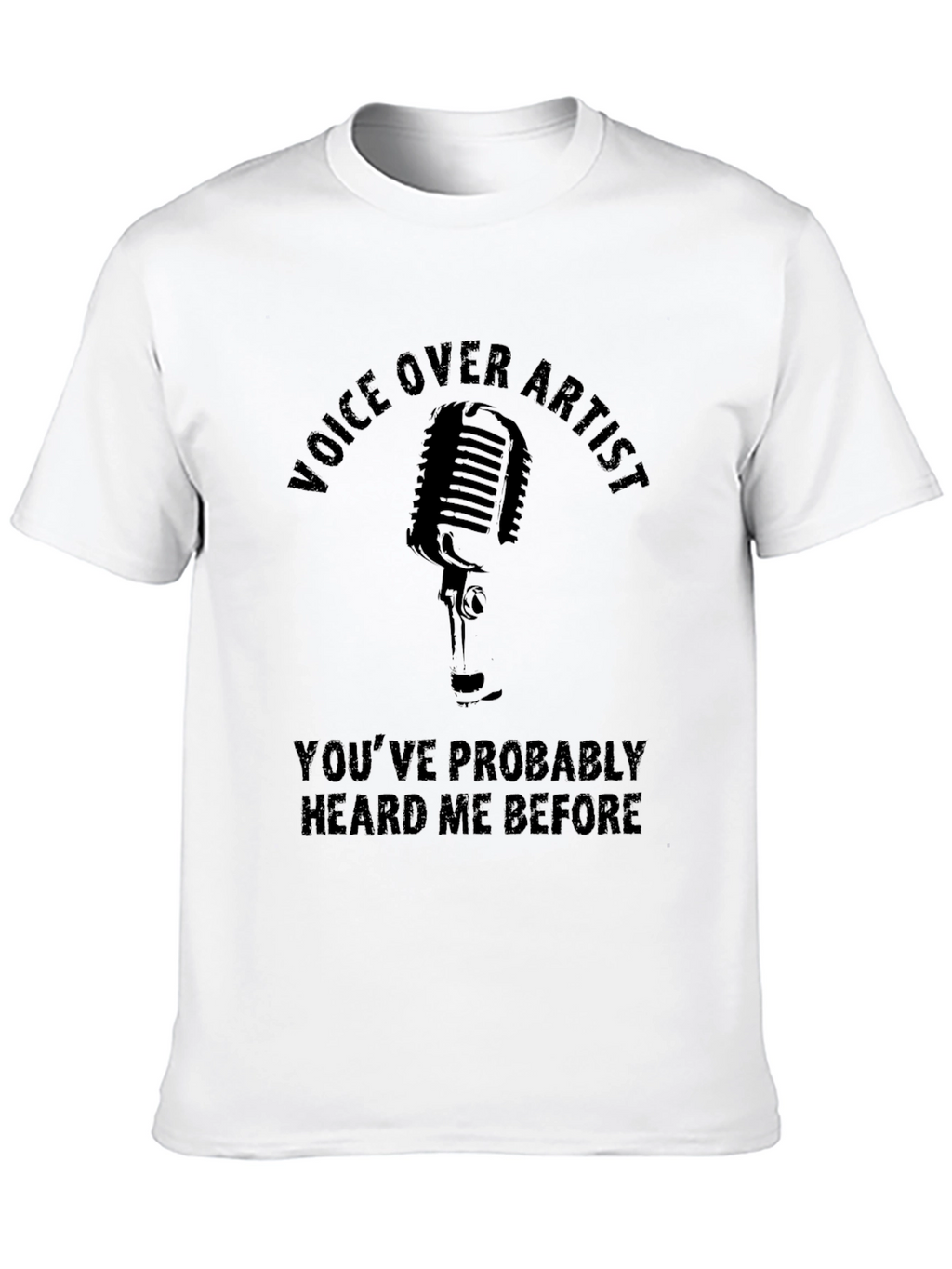 Voice Over Artist Black Graphic Tee