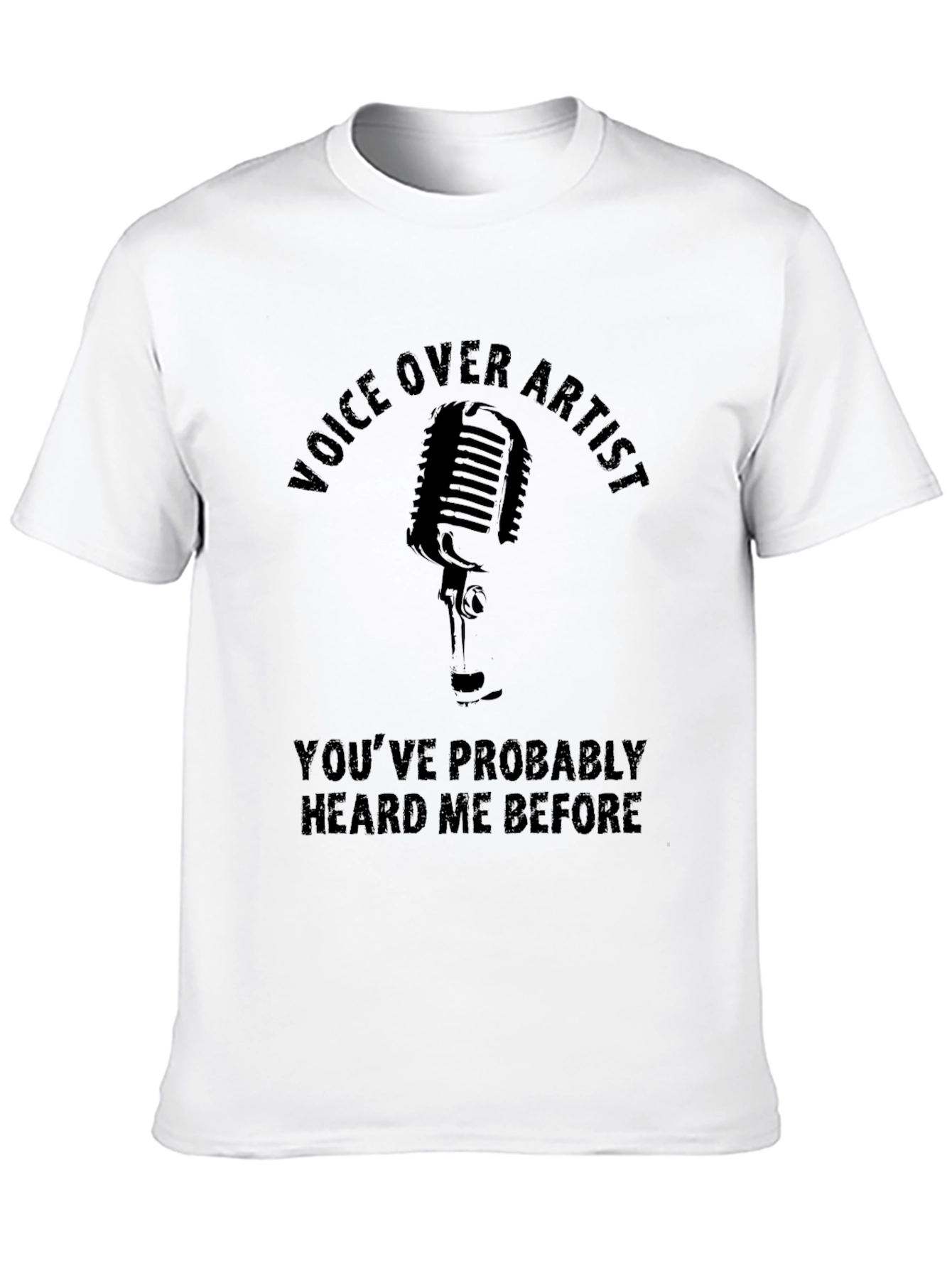 Voice Over Artist Black Graphic Tee