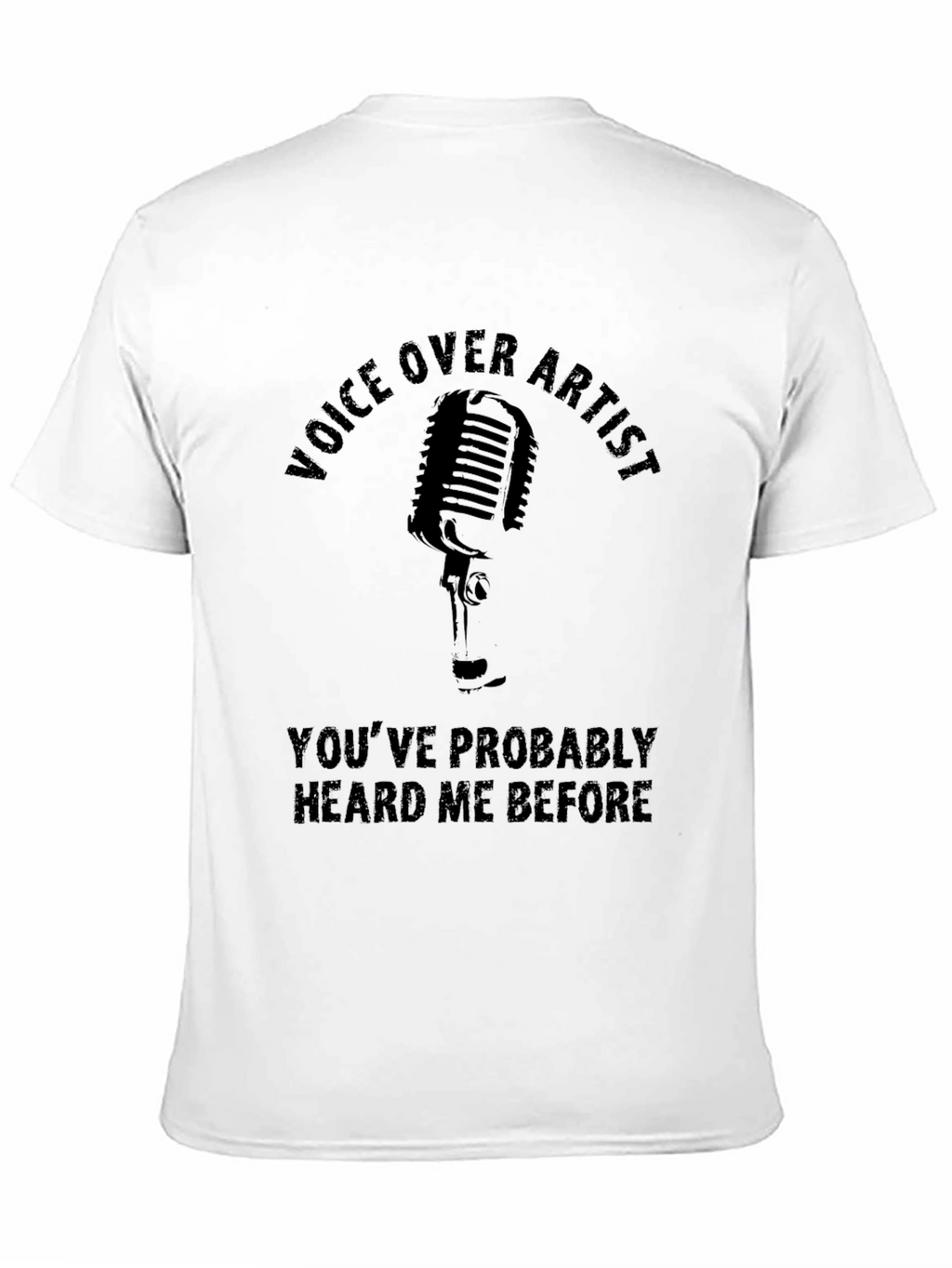 Voice Over Artist Black Graphic Tee