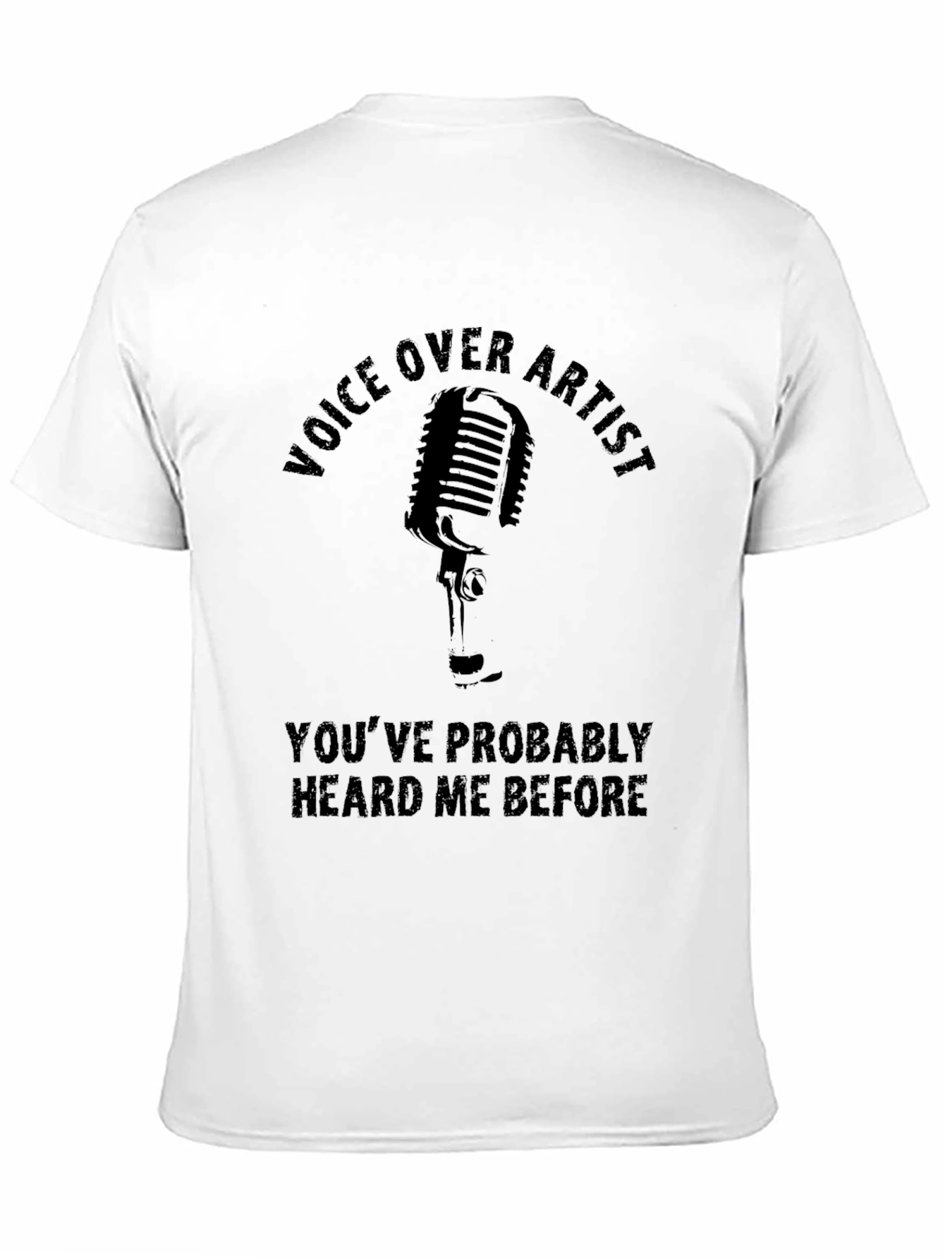 Voice Over Artist Black Graphic Tee