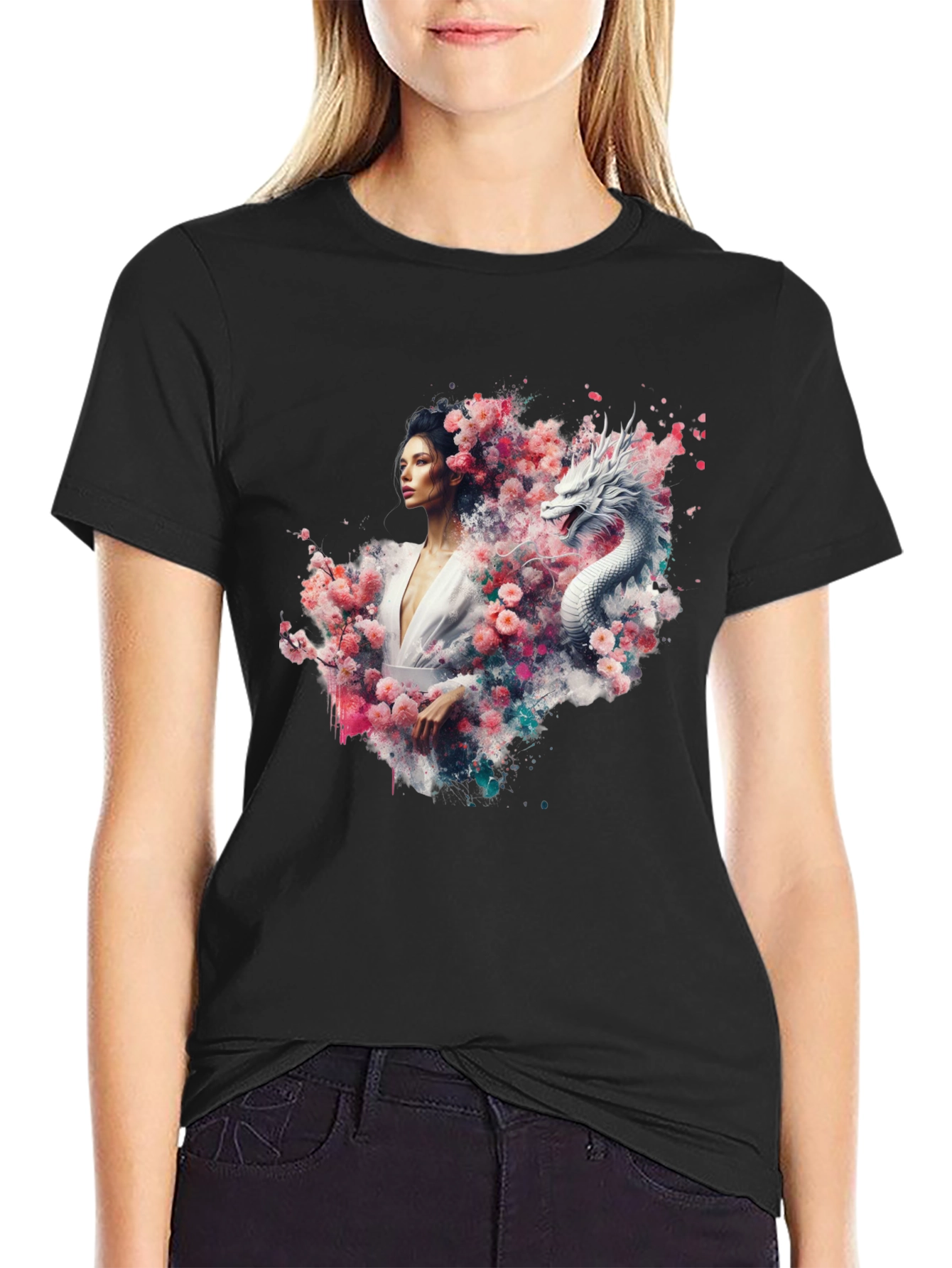 Dragon & Woman Graphic Tee