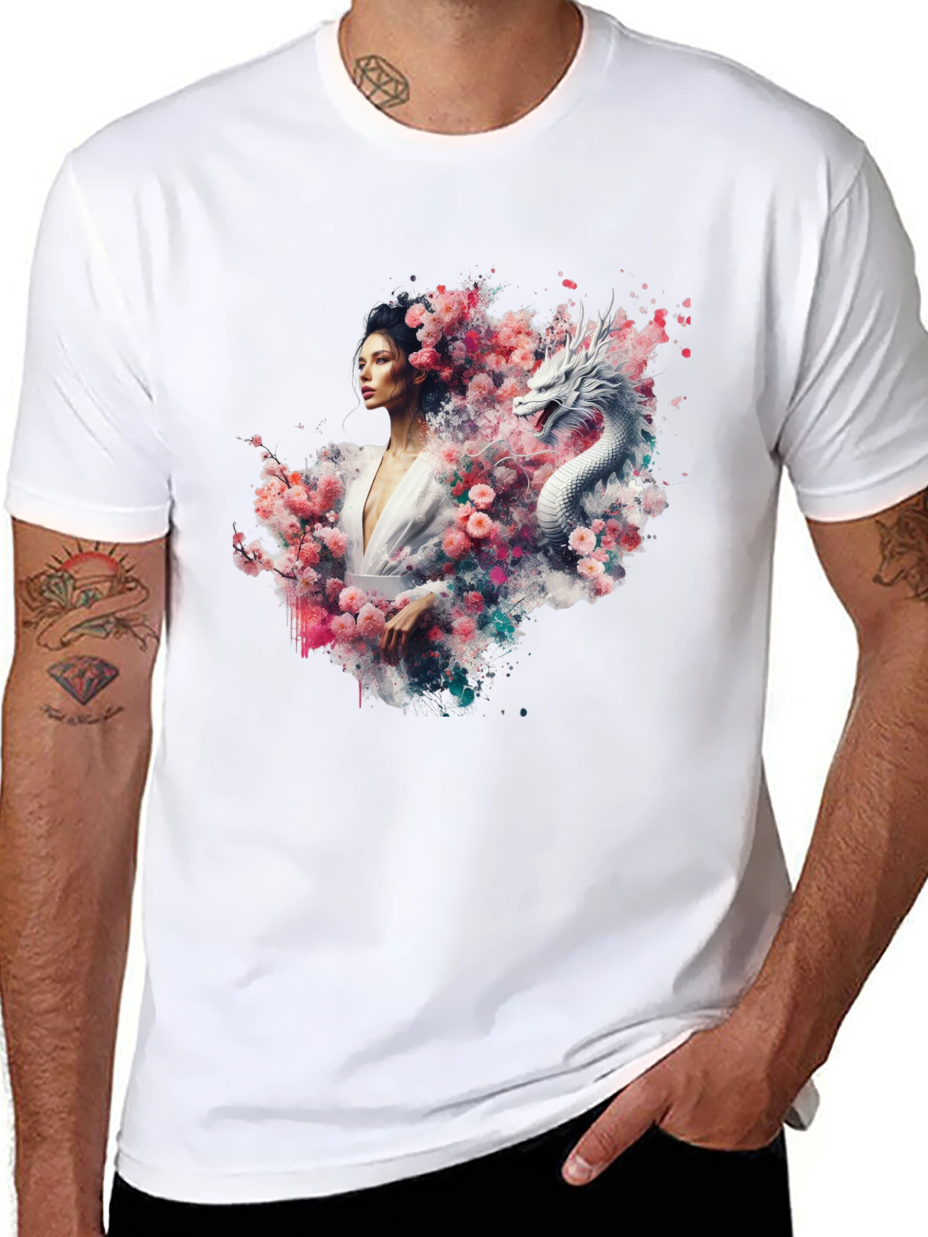 Dragon & Woman Graphic Tee