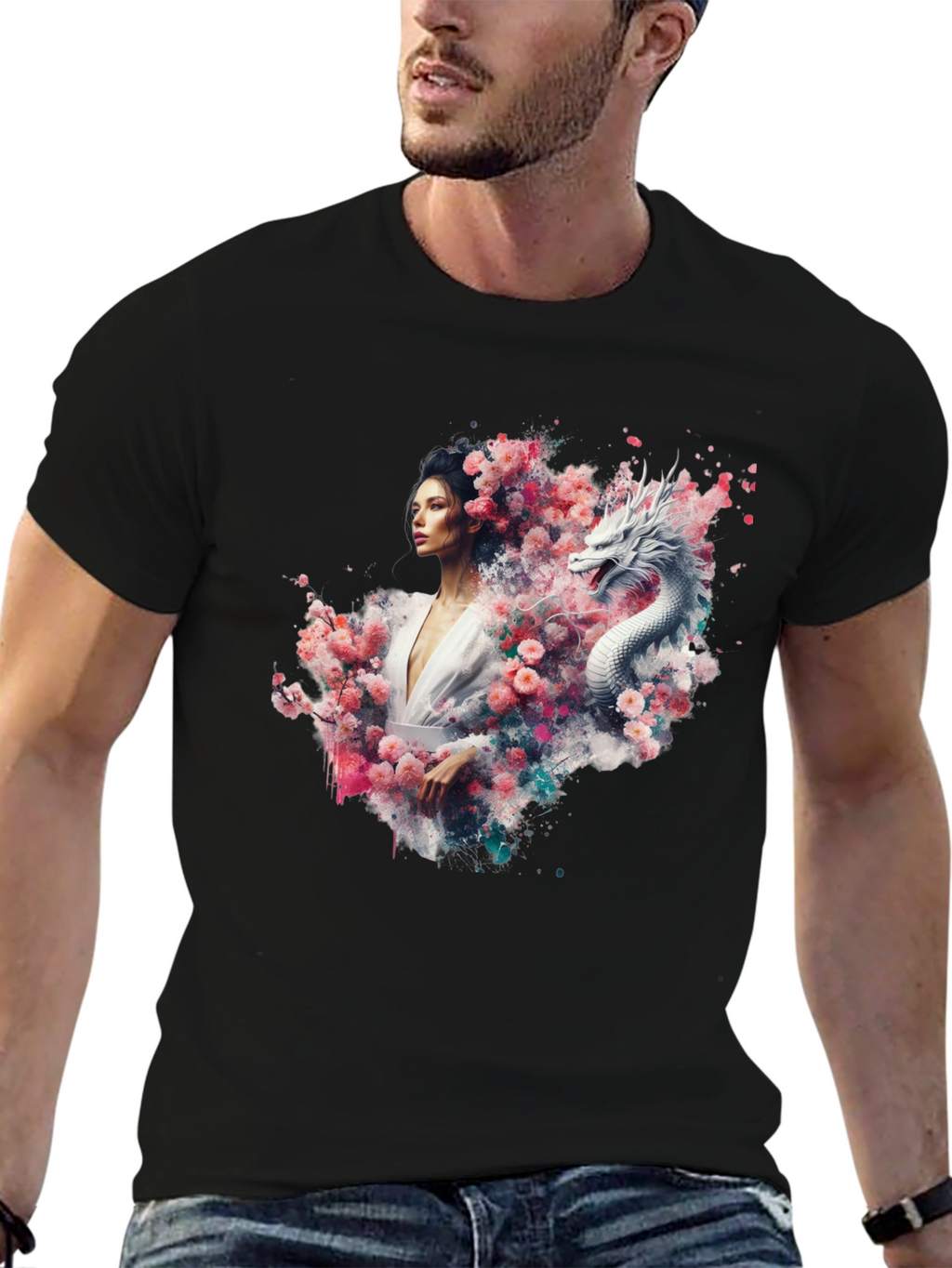 Dragon & Woman Graphic Tee