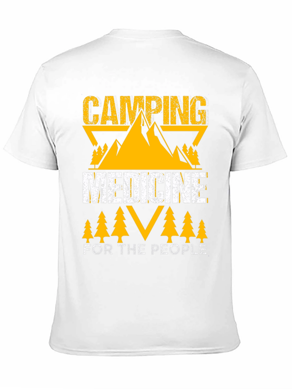 Camping Medicine For The People Black T-Shirt