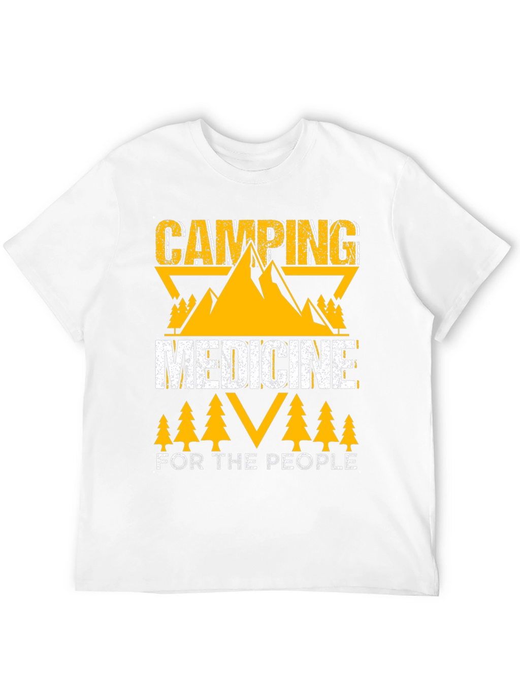 Camping Medicine For The People Black T-Shirt