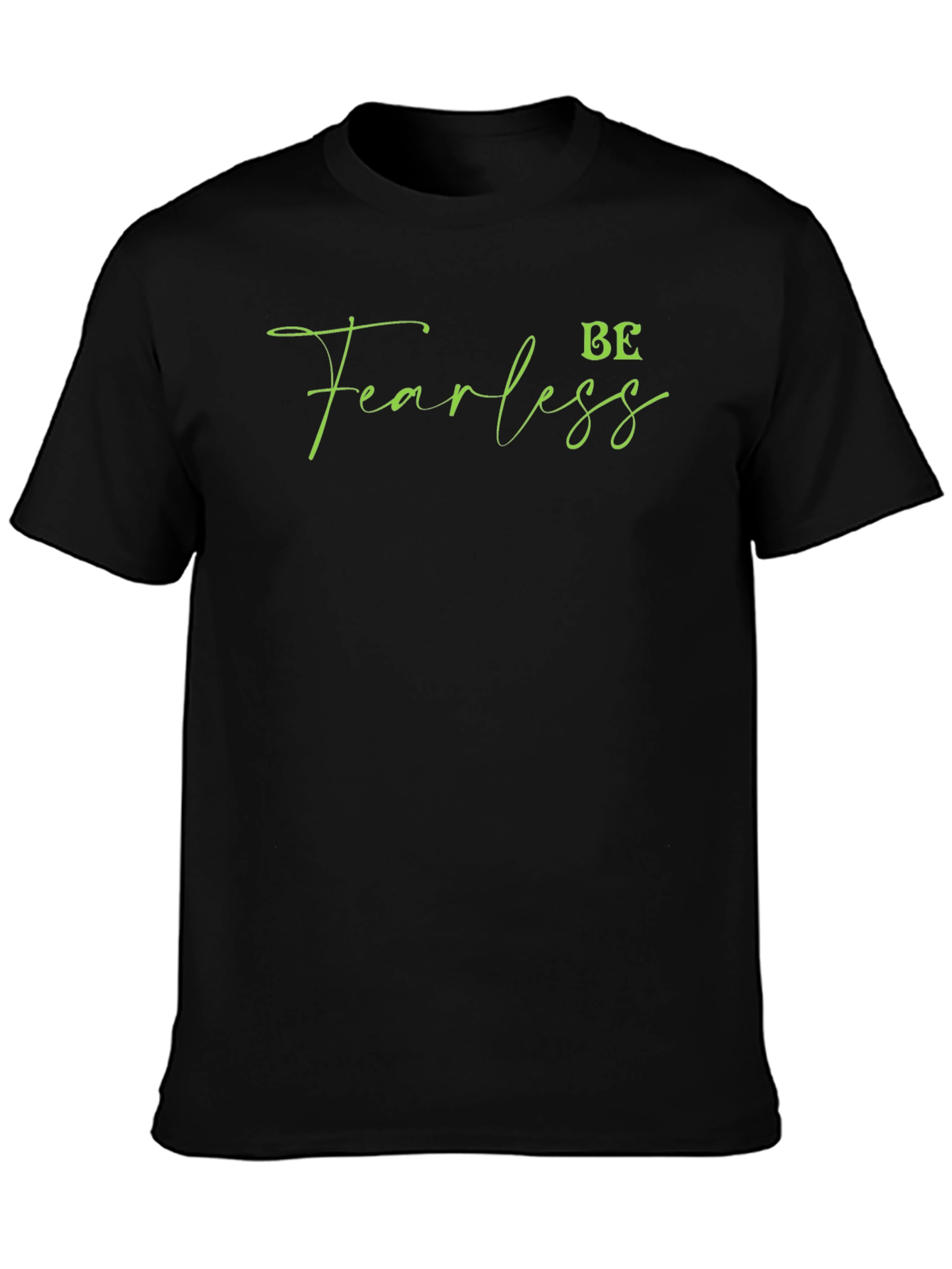 Be Fearless Black Graphic Tee