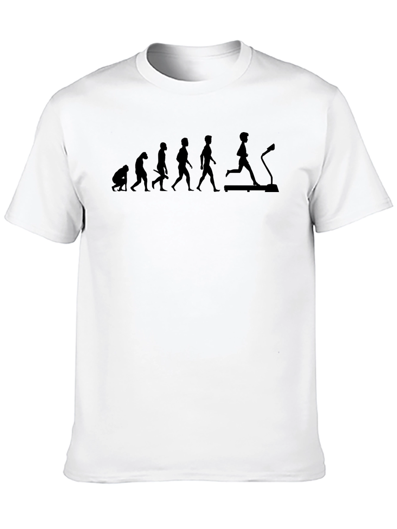 Evolution of Fitness Black Graphic T-Shirt