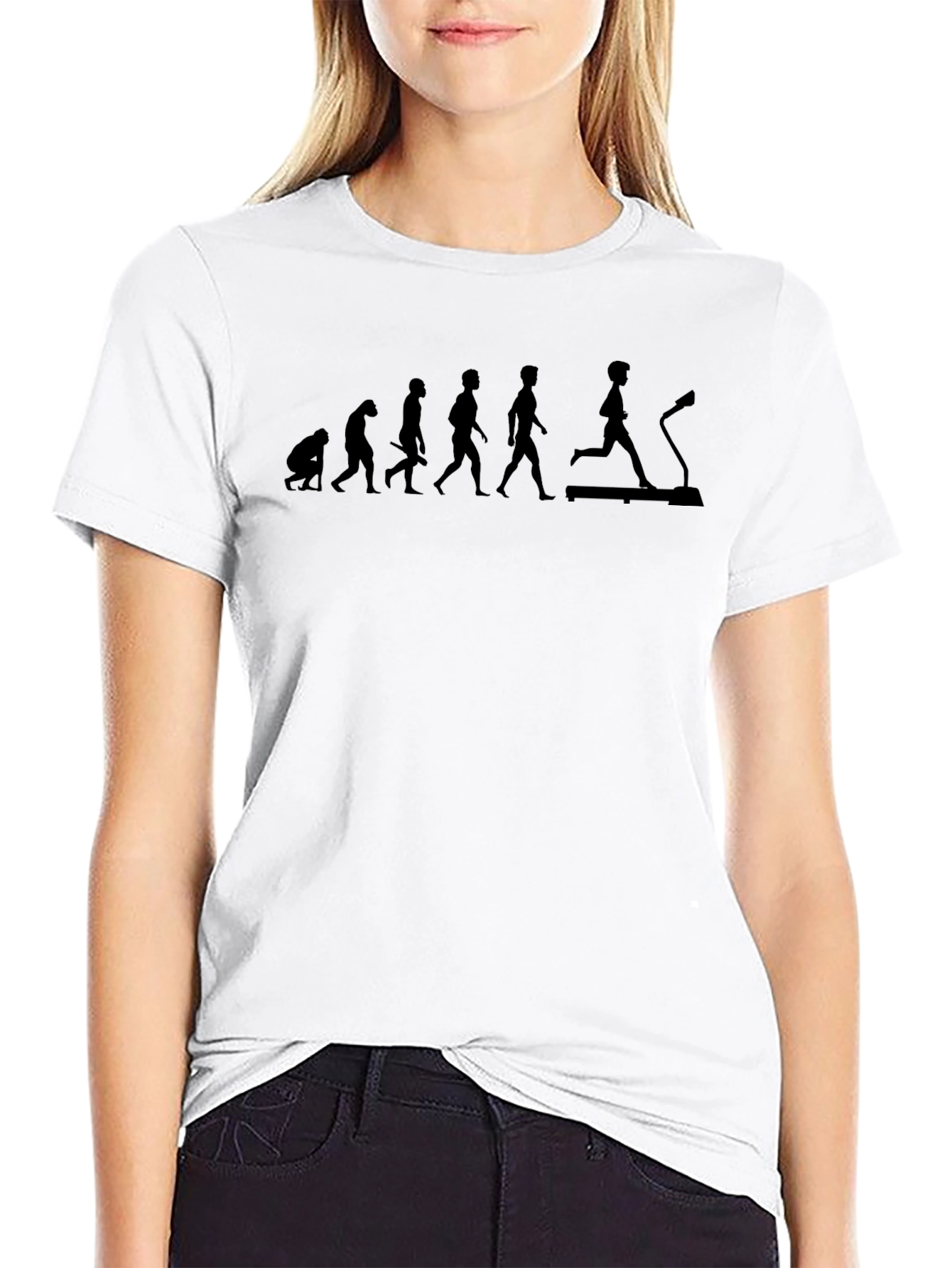 Evolution of Fitness Black Graphic T-Shirt