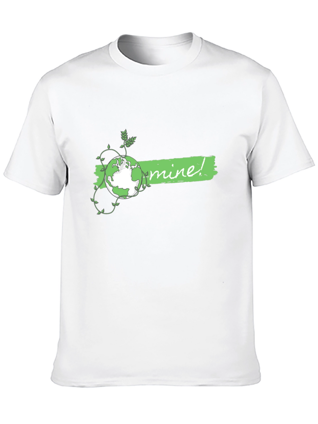 Eco-Friendly Planet Graphic Tee - Mine! Earth Day Shirt