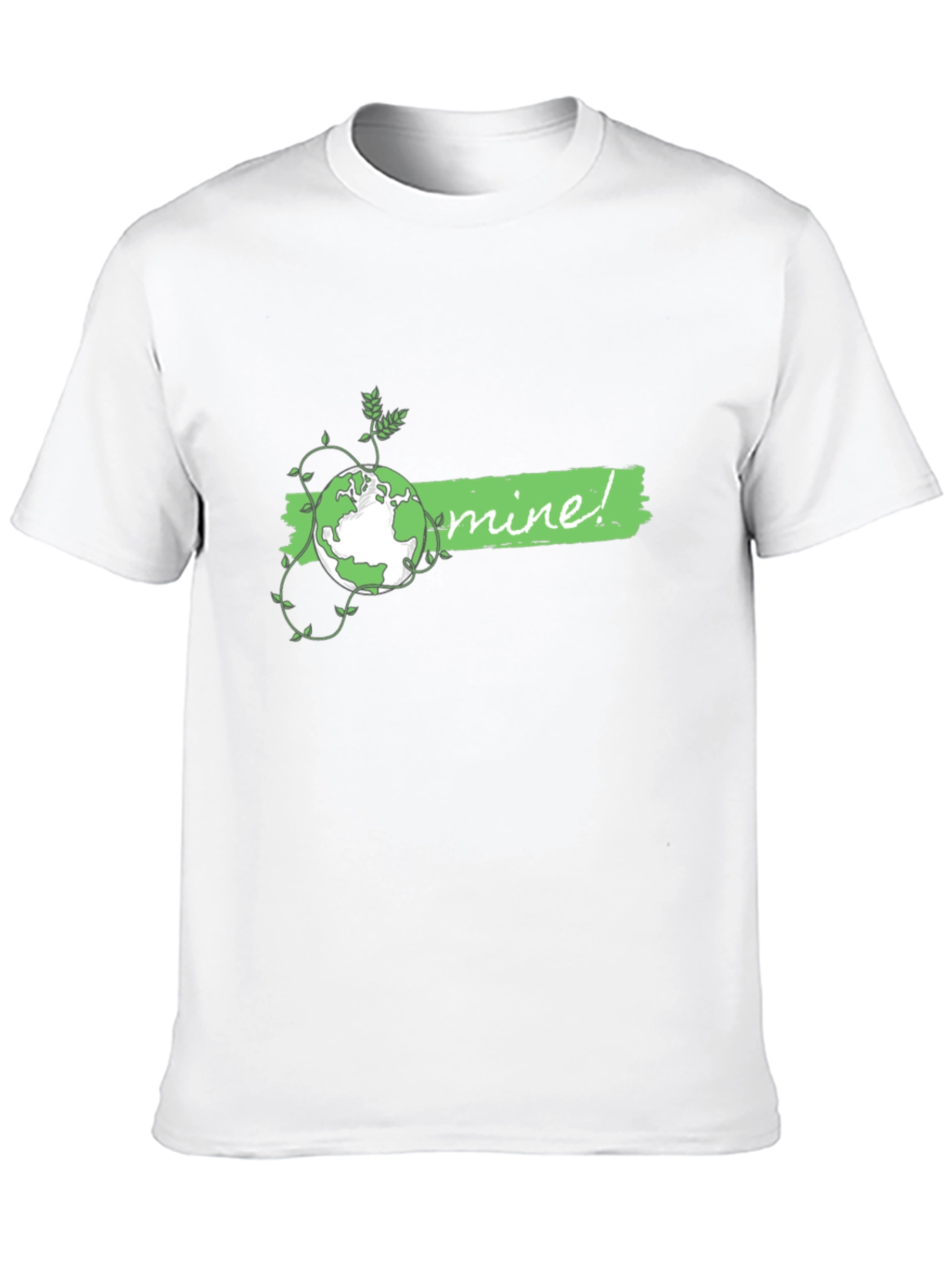 Eco-Friendly Planet Graphic Tee - Mine! Earth Day Shirt