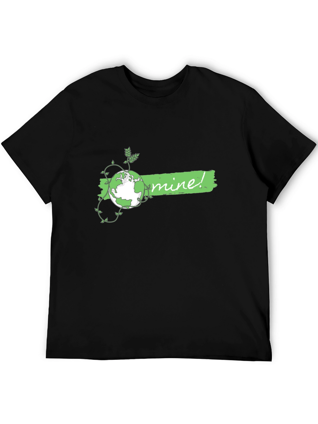 Eco-Friendly Planet Graphic Tee - Mine! Earth Day Shirt