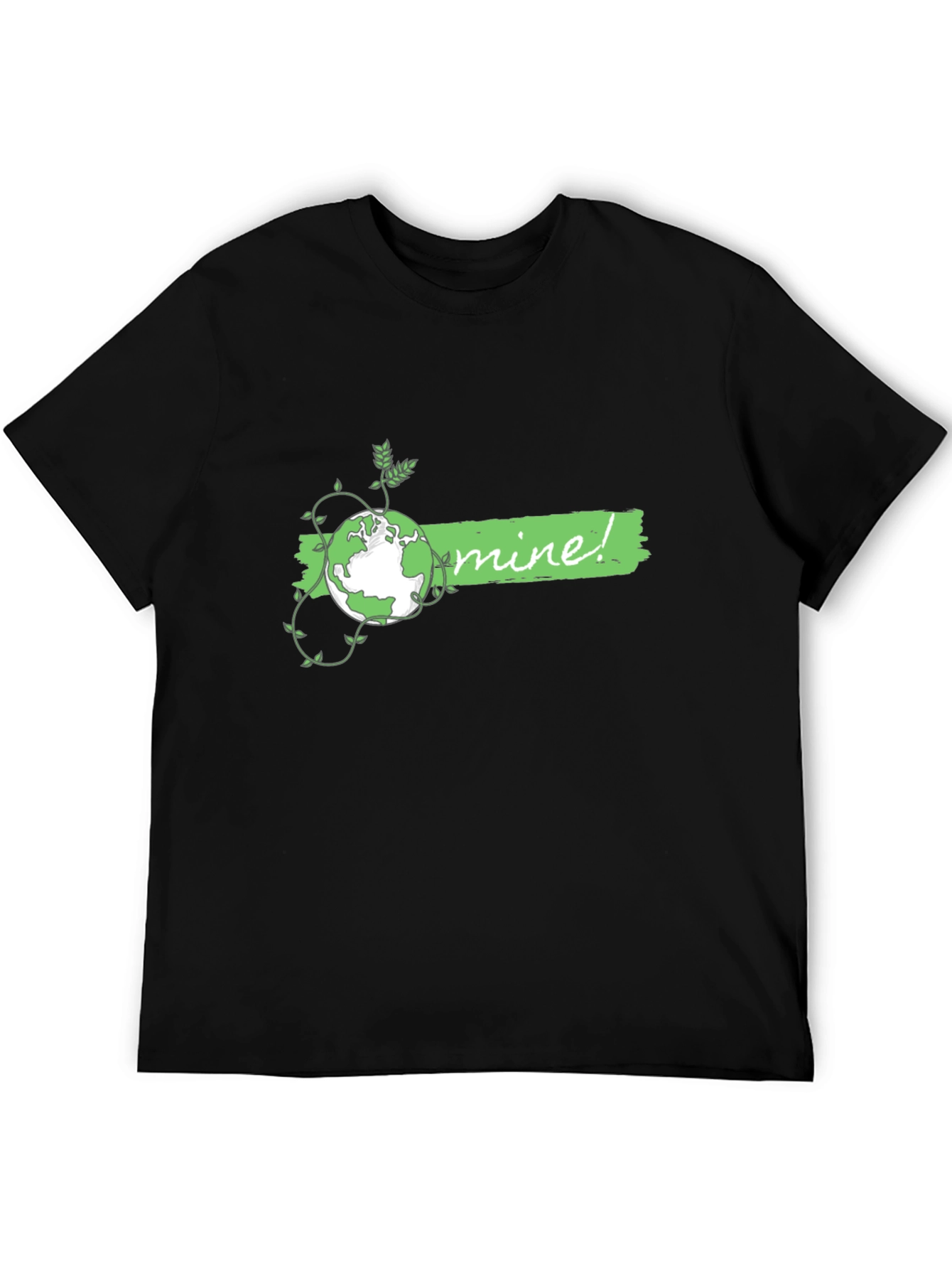 Eco-Friendly Planet Graphic Tee - Mine! Earth Day Shirt
