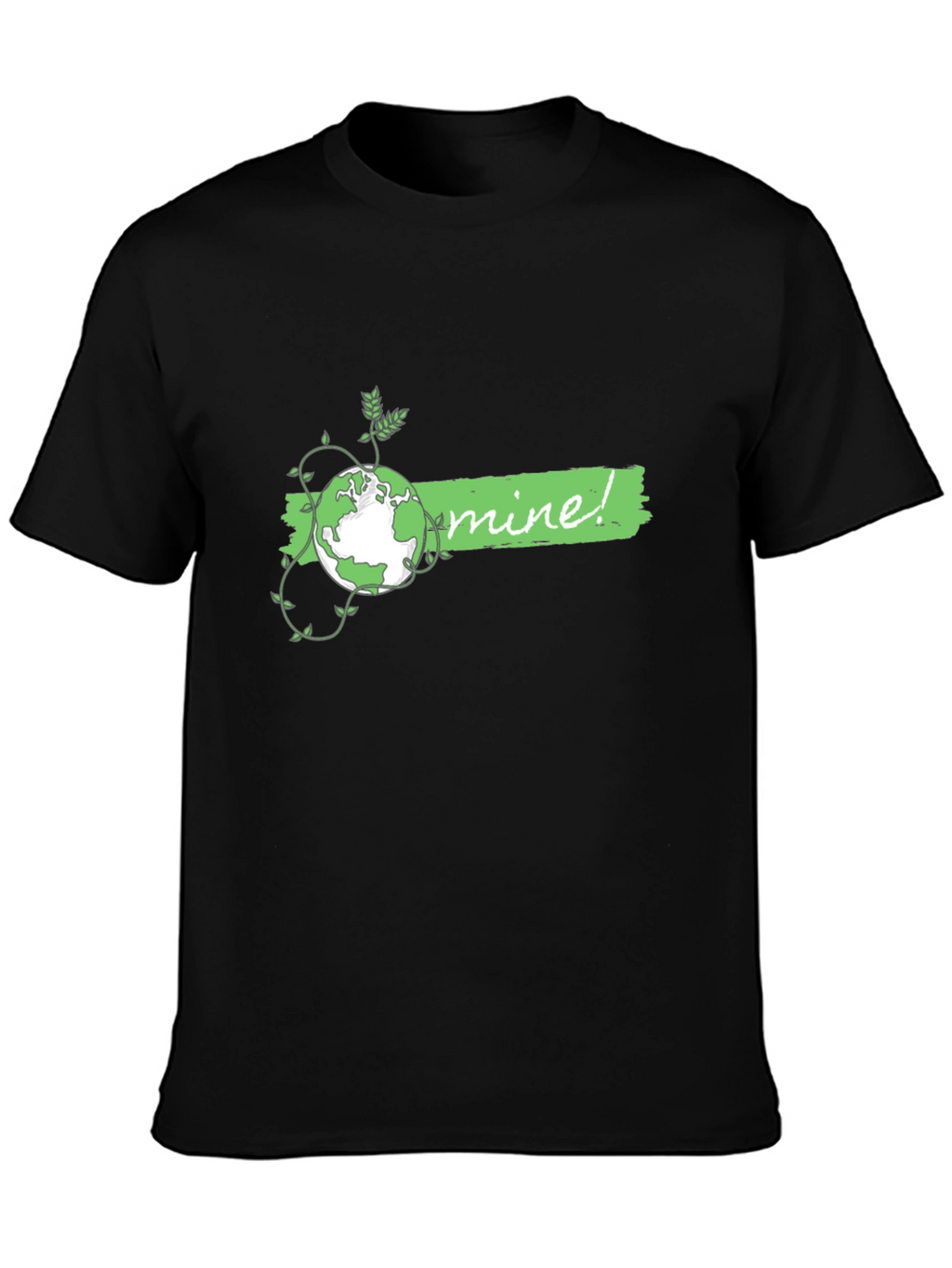 Eco-Friendly Planet Graphic Tee - Mine! Earth Day Shirt