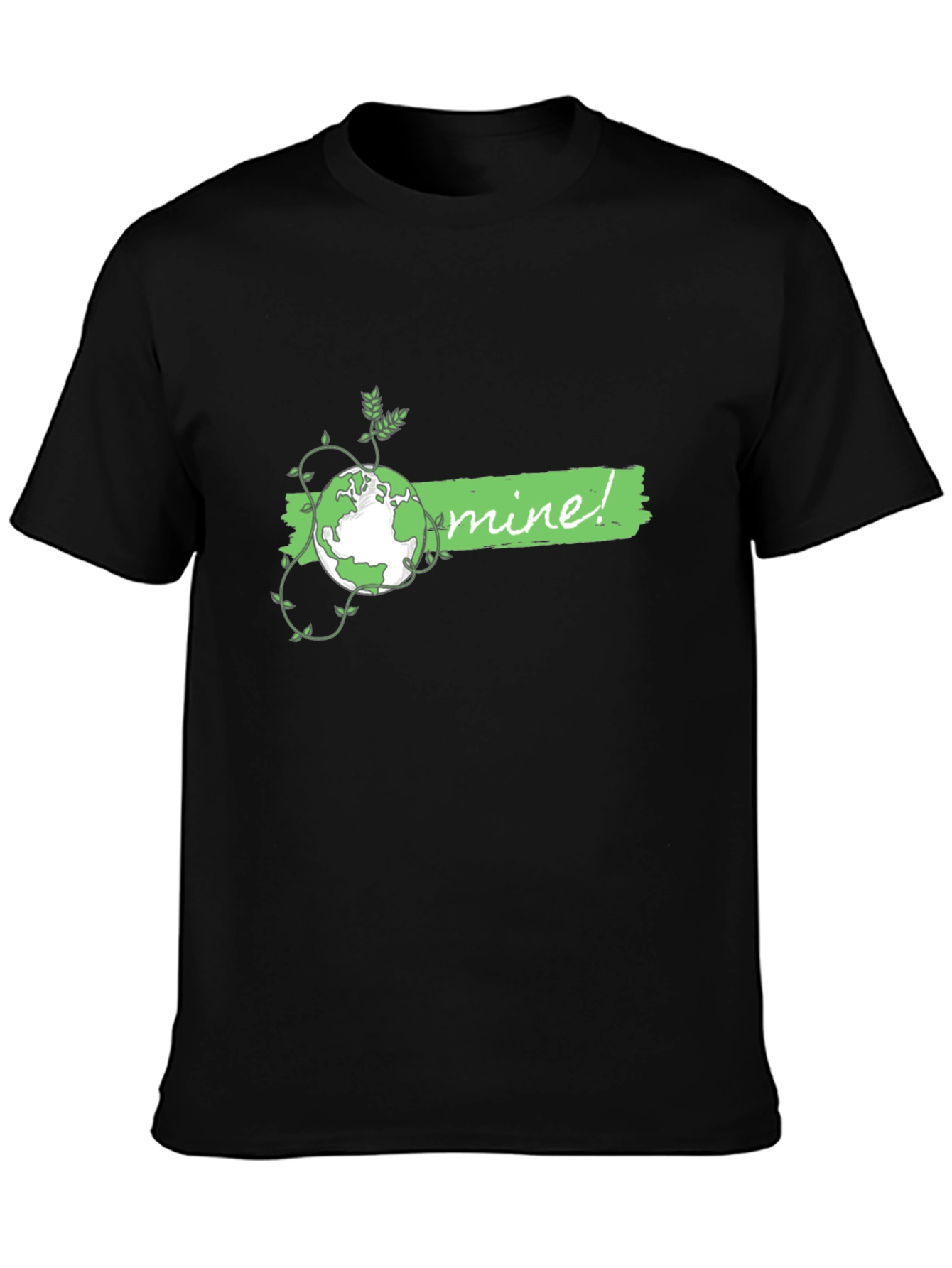 Eco-Friendly Planet Graphic Tee - Mine! Earth Day Shirt