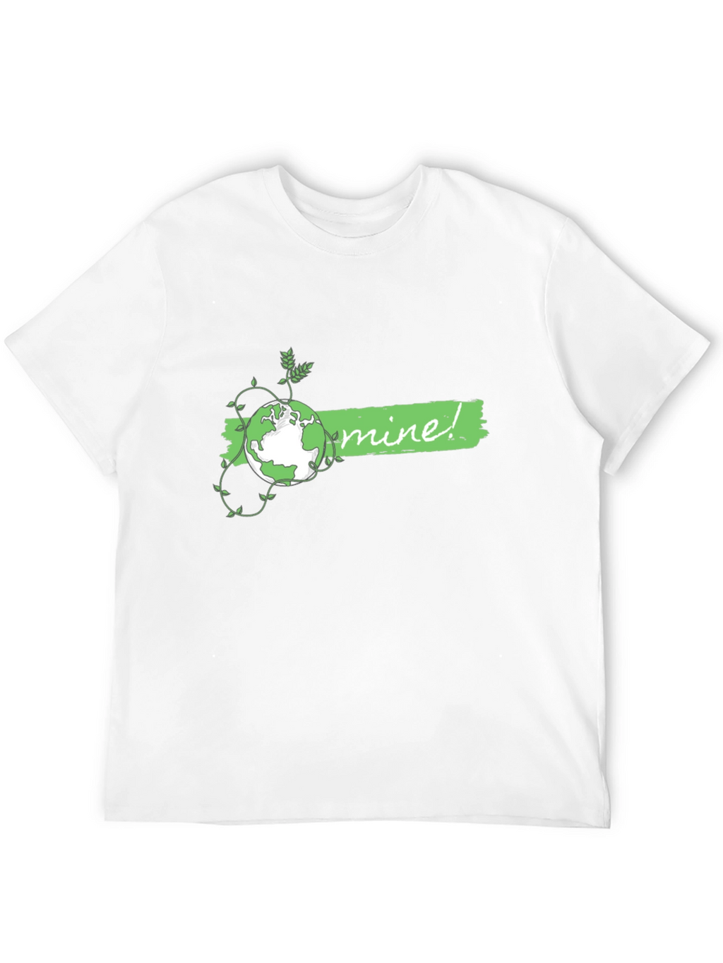 Eco-Friendly Planet Graphic Tee - Mine! Earth Day Shirt