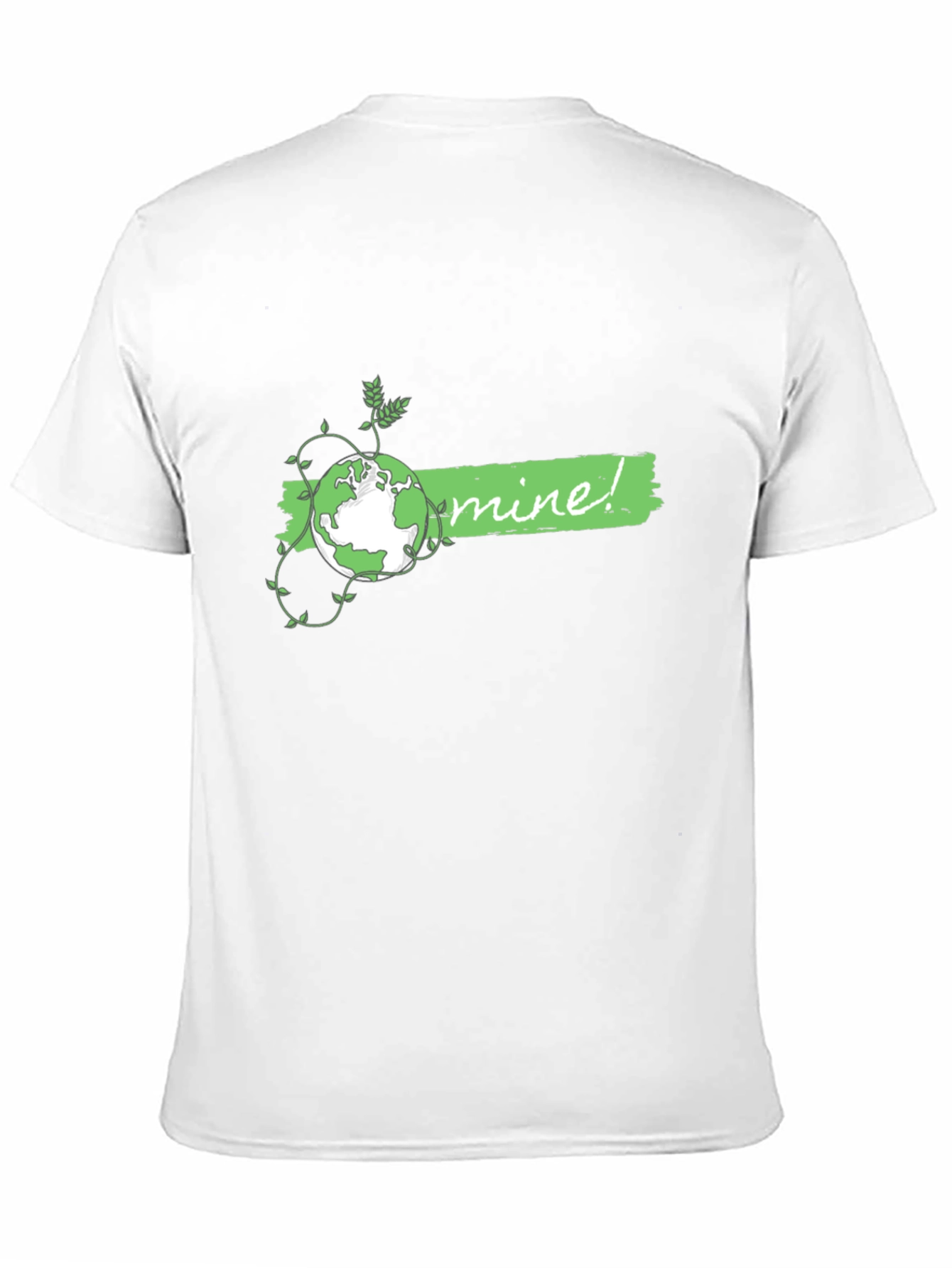 Eco-Friendly Planet Graphic Tee - Mine! Earth Day Shirt