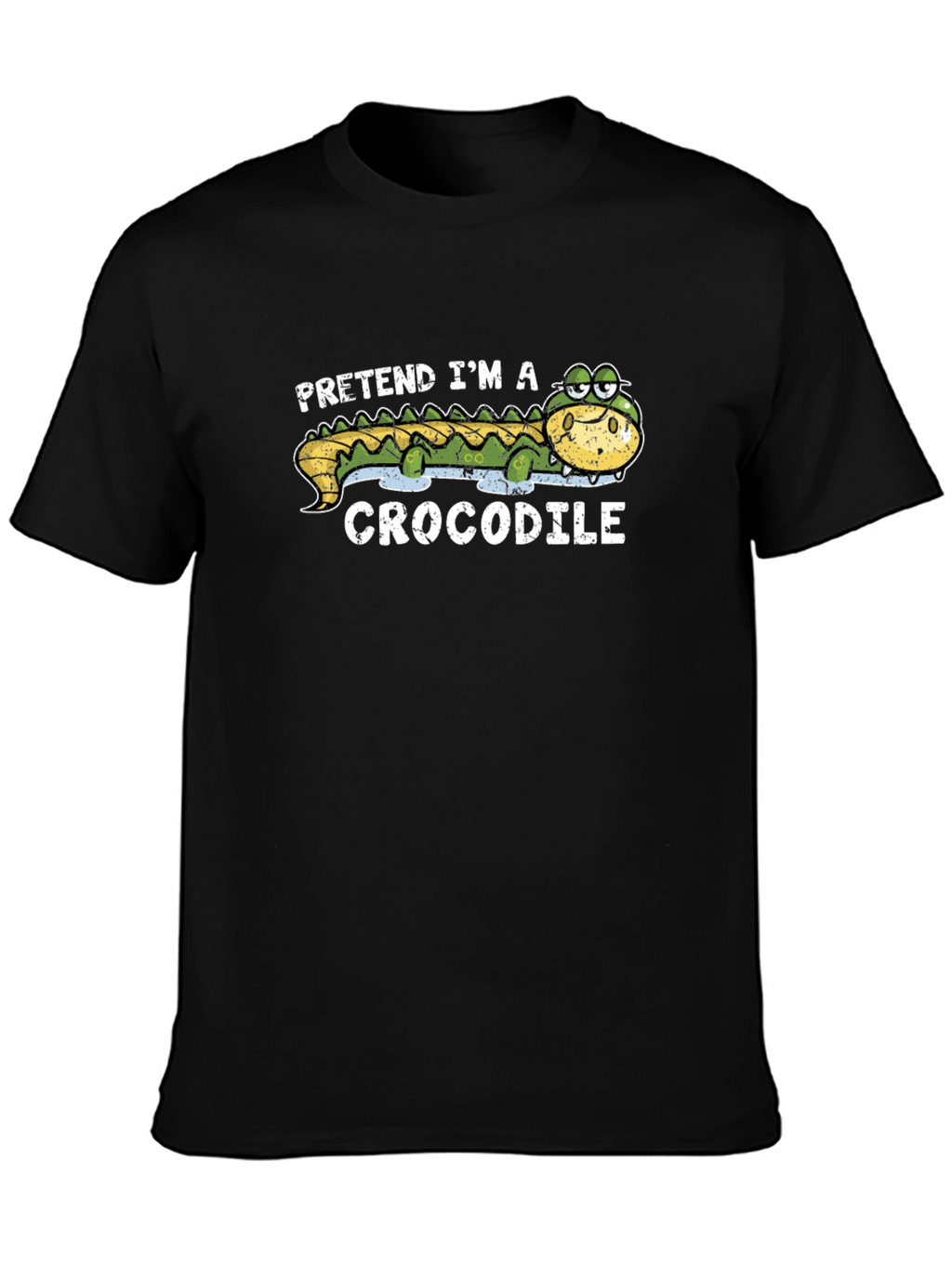 Pretend Im a Crocodile Funny Graphic T-Shirt