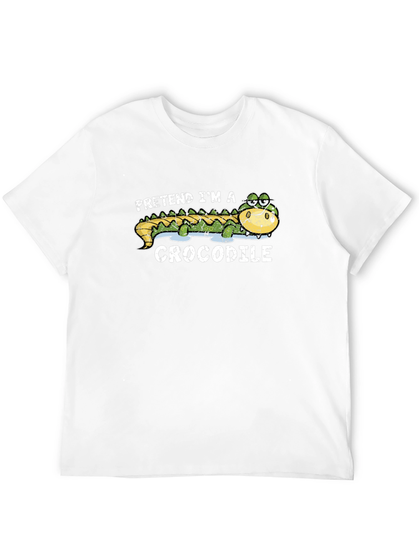 Pretend Im a Crocodile Funny Graphic T-Shirt