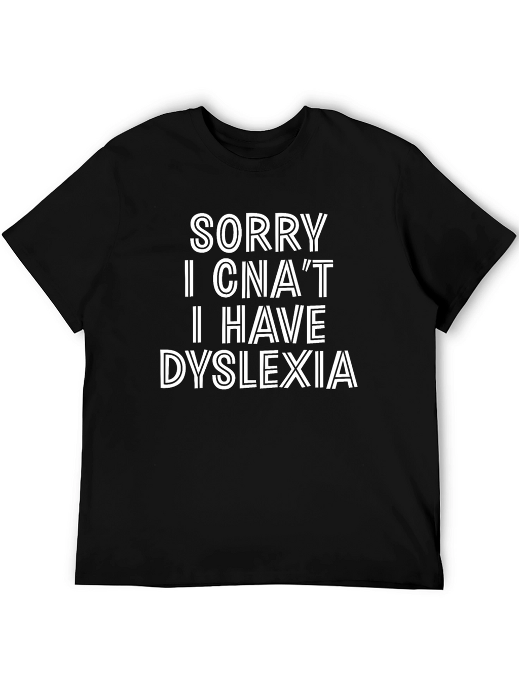 Dyslexia Awareness Black T-Shirt