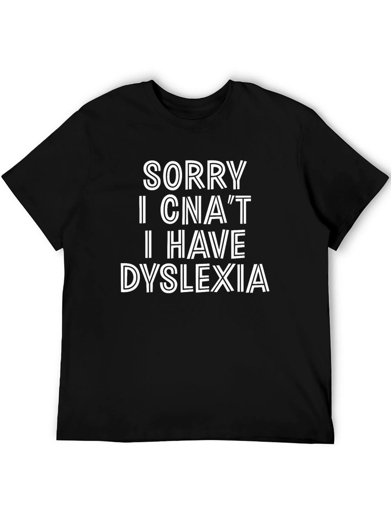 Dyslexia Awareness Black T-Shirt