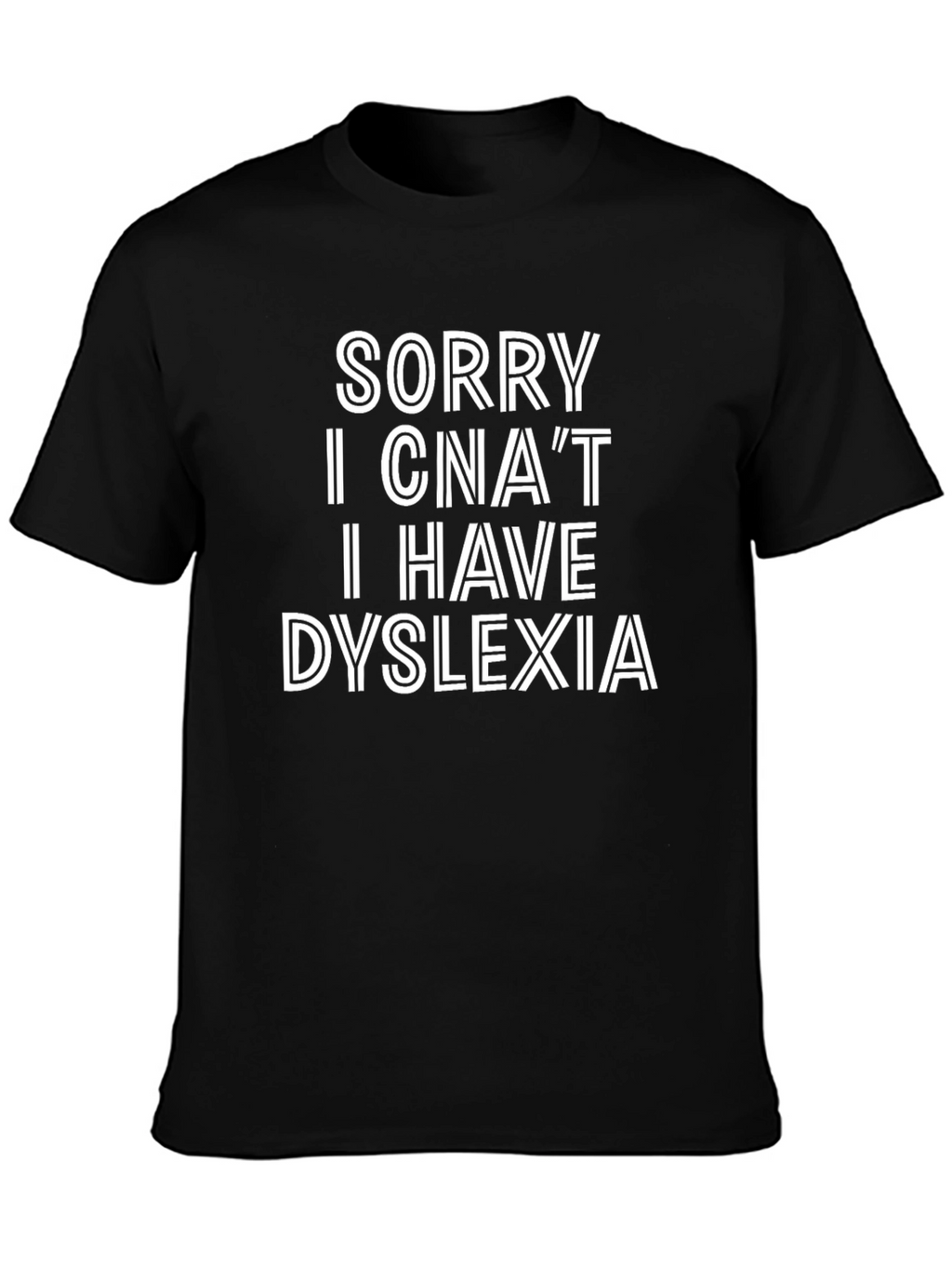 Dyslexia Awareness Black T-Shirt