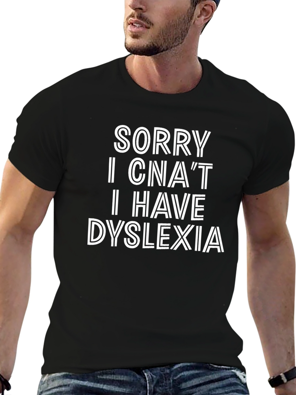 Dyslexia Awareness Black T-Shirt