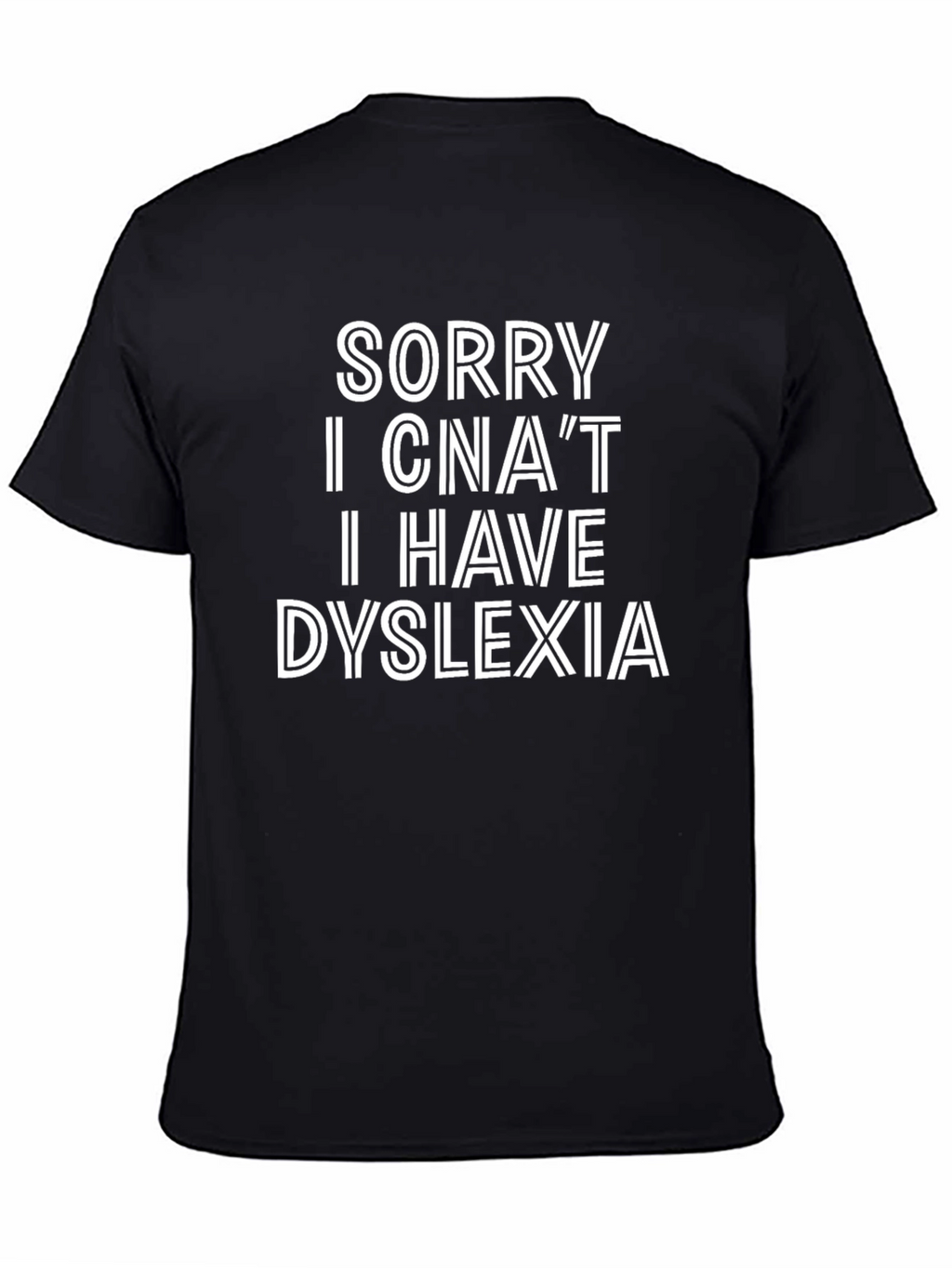 Dyslexia Awareness Black T-Shirt
