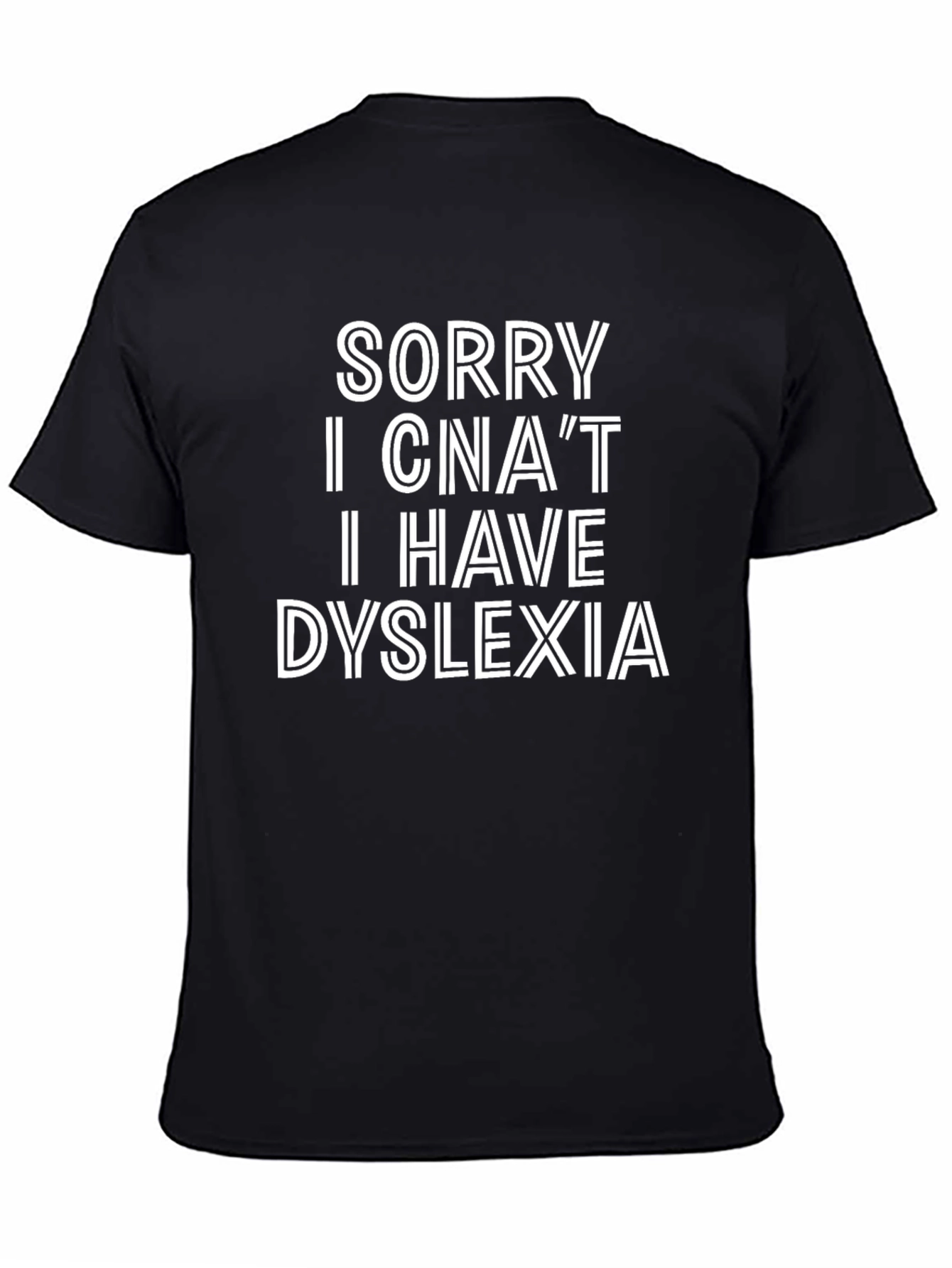 Dyslexia Awareness Black T-Shirt