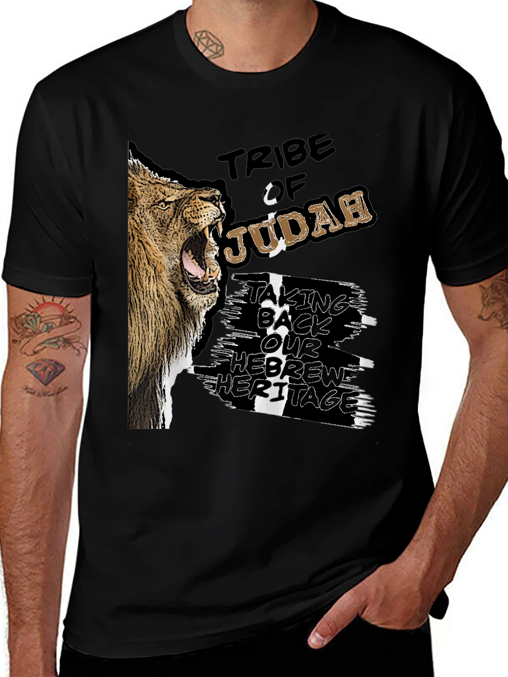 Tribe of Judah Lion Graphic T-Shirt